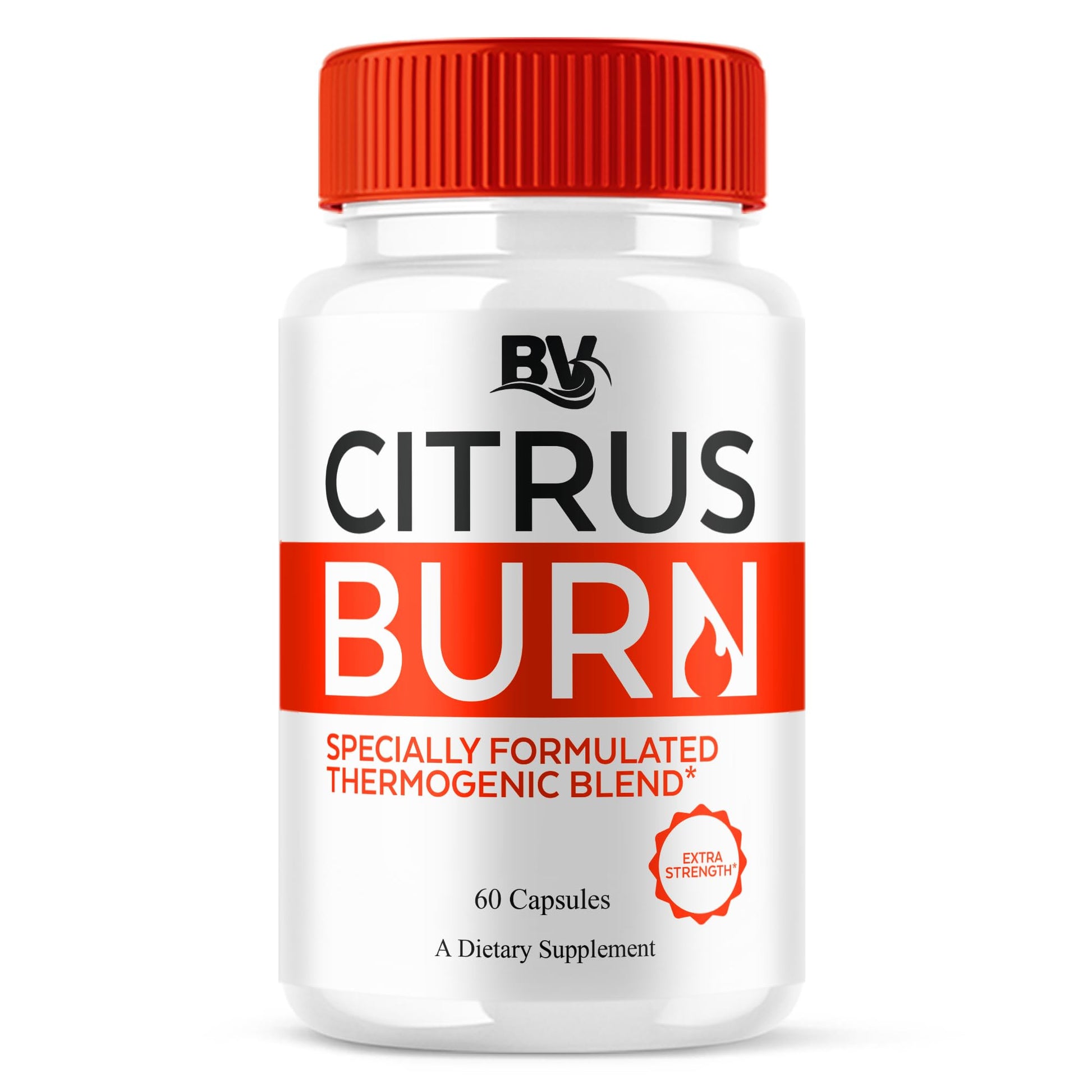 BLUE VIBE Citrus Burn Maximum Strength Supplement Capsules, 60 Count