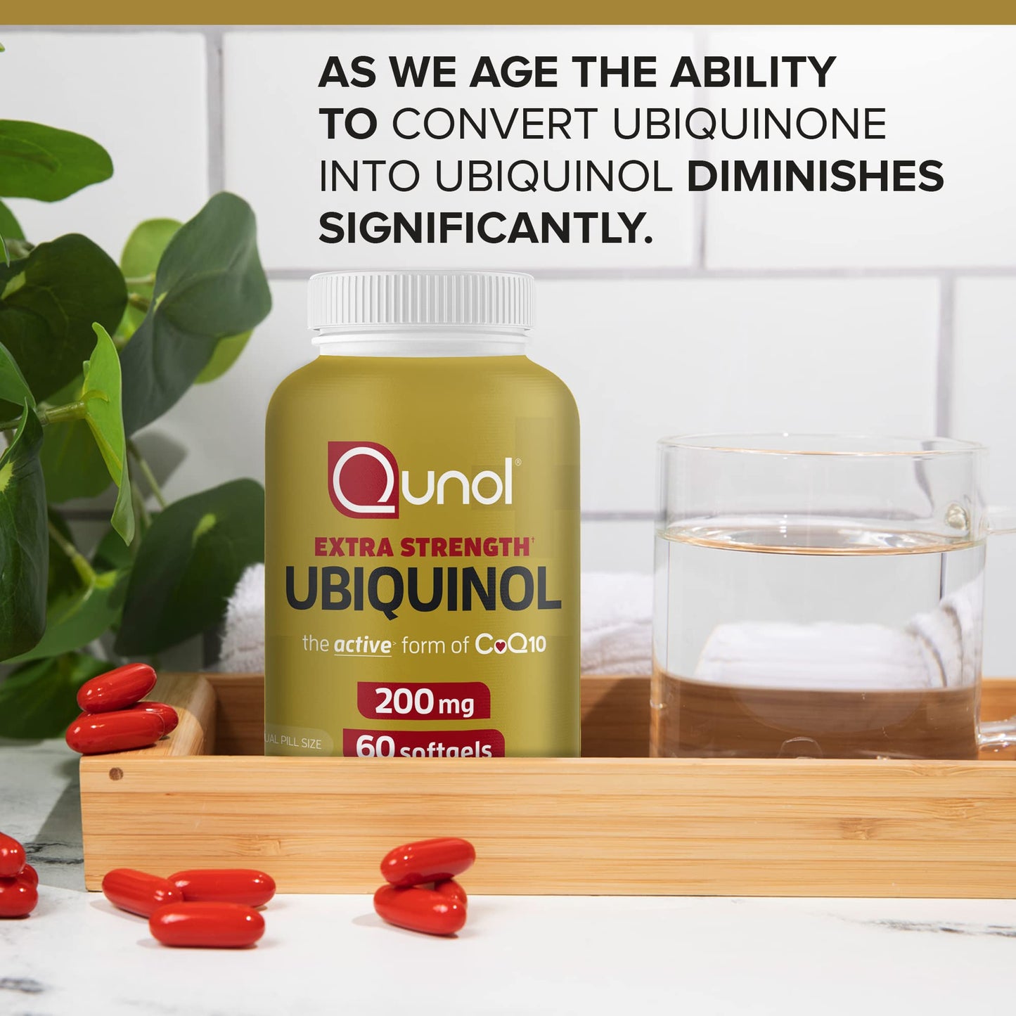 Qunol Ubiquinol CoQ10 200mg Softgels, 120 Softgels