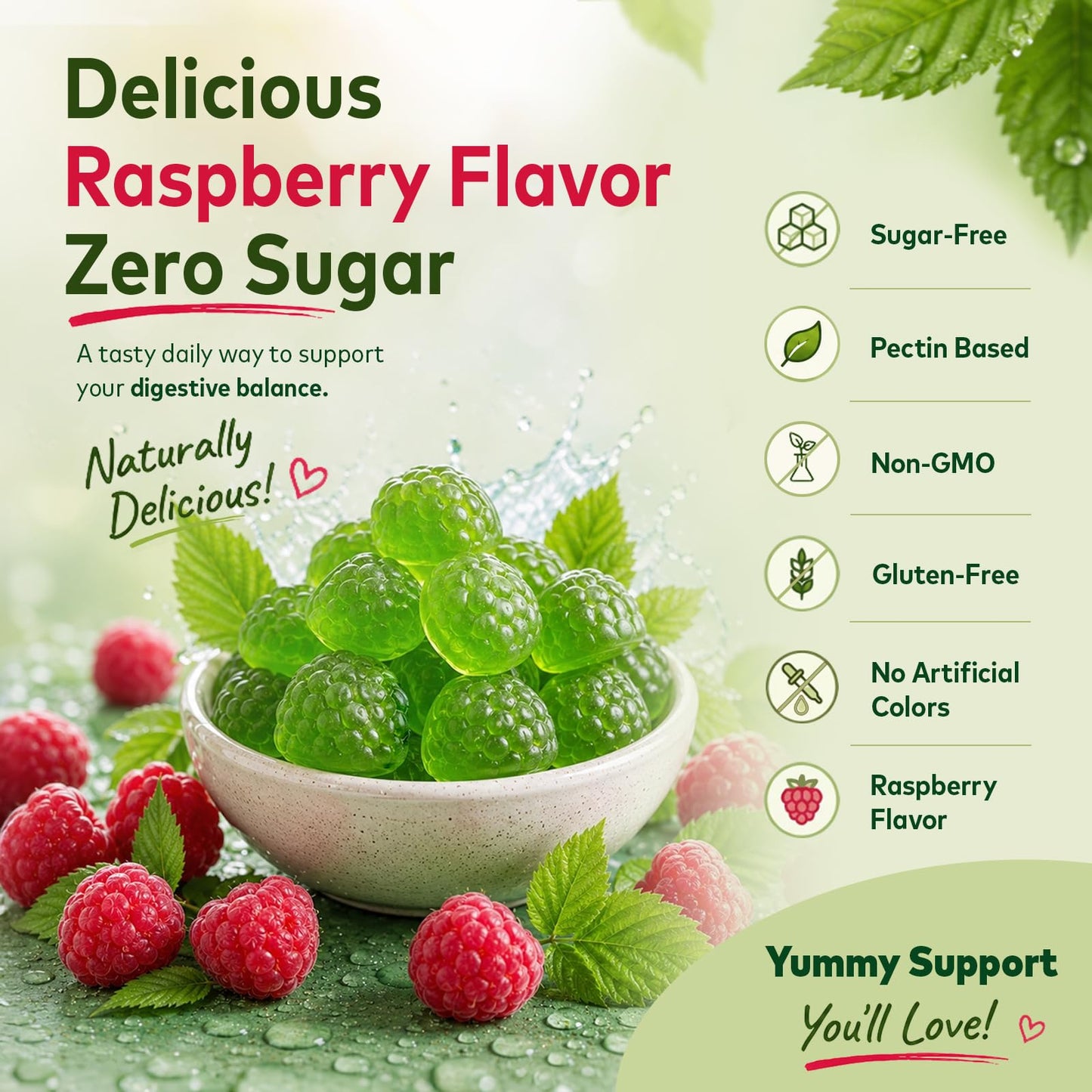Novafun DGL Gummies Deglycyrrhizinated Licorice Supplement, 60 Count