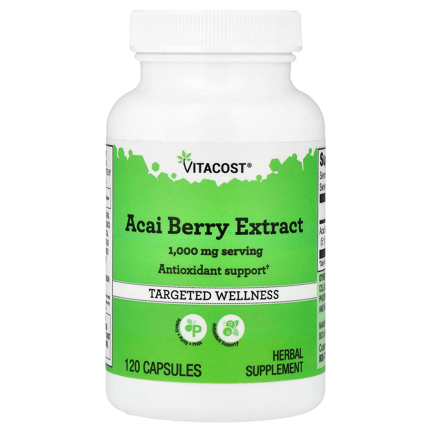 Vitacost Acai Berry Extract Capsule, 1 Count
