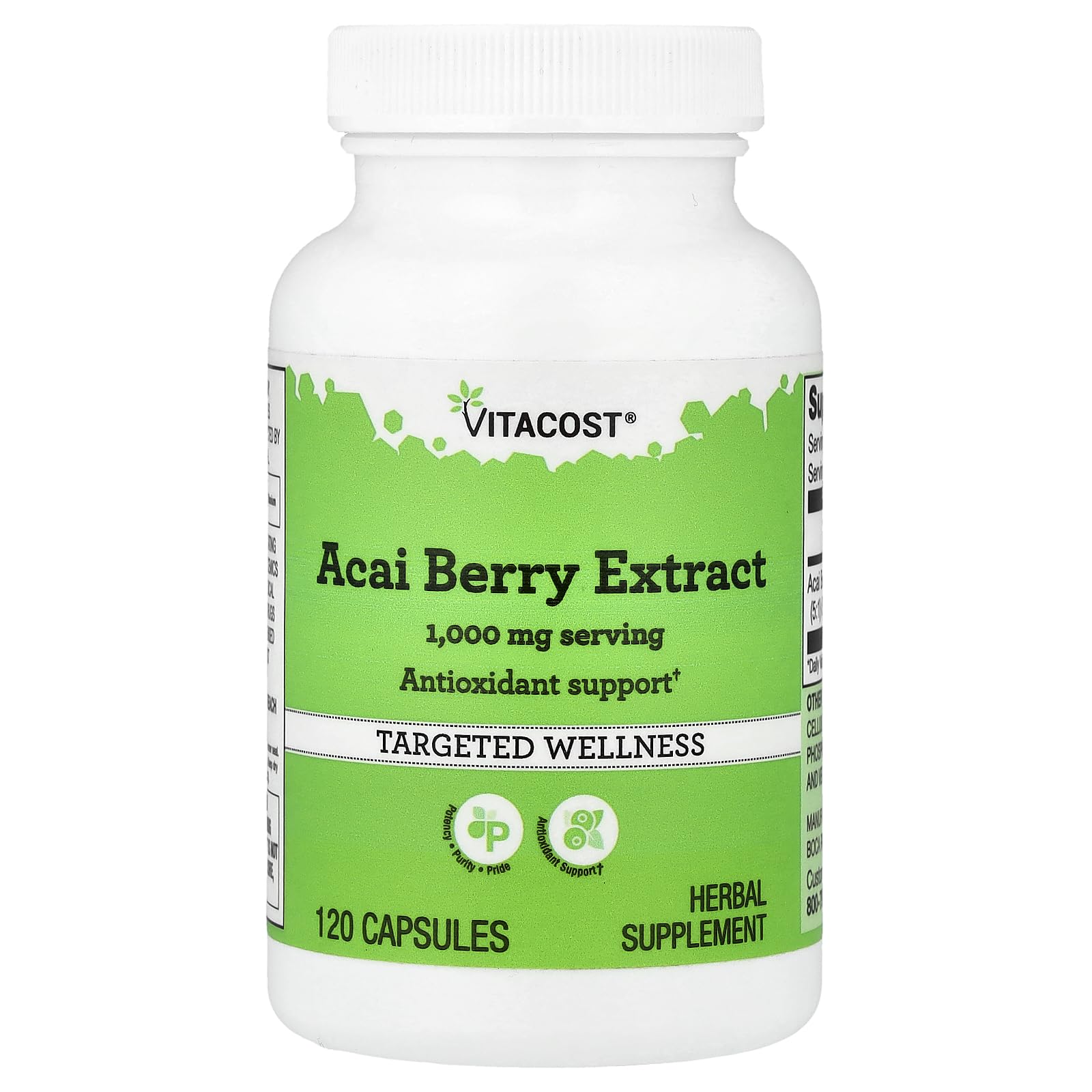 Vitacost Acai Berry Extract Capsule, 1 Count