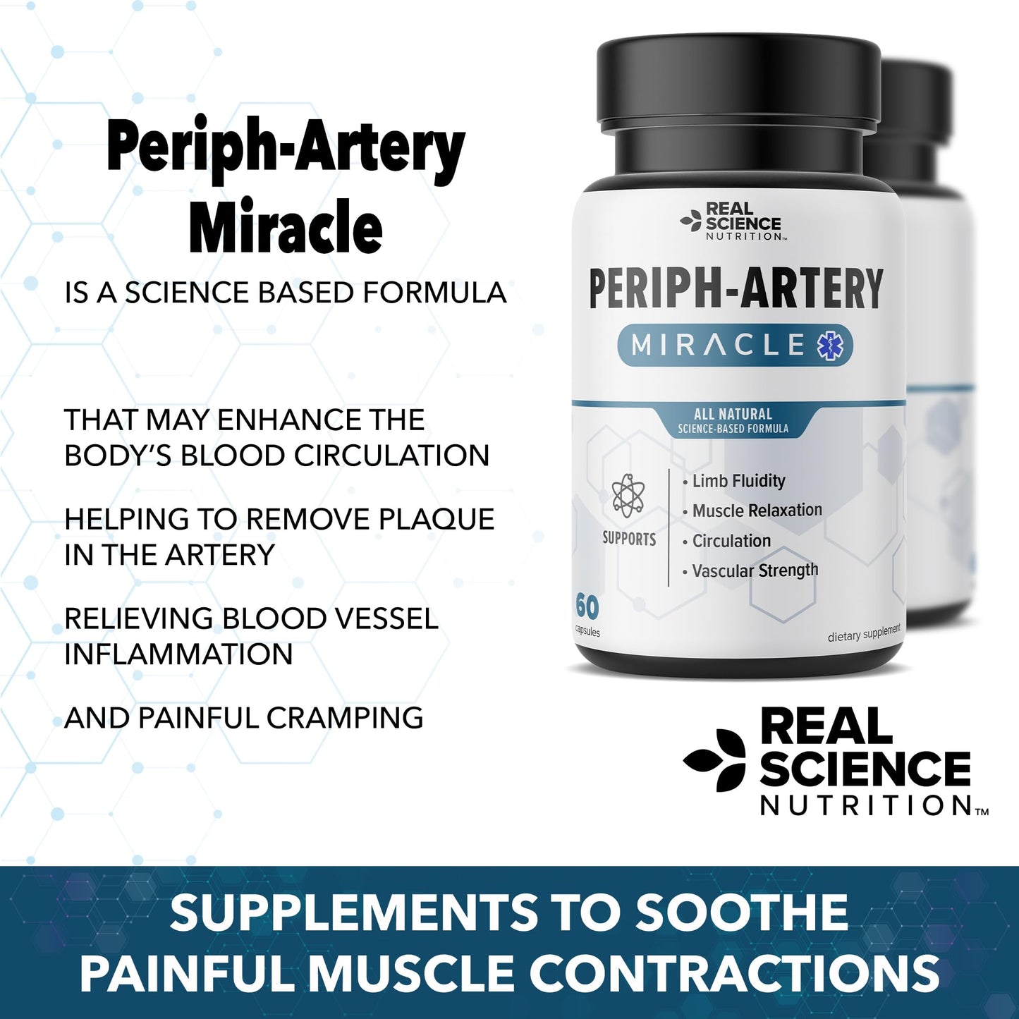 Real Science Nutrition Periph-Artery Vascular Supplement Capsule 60 Count