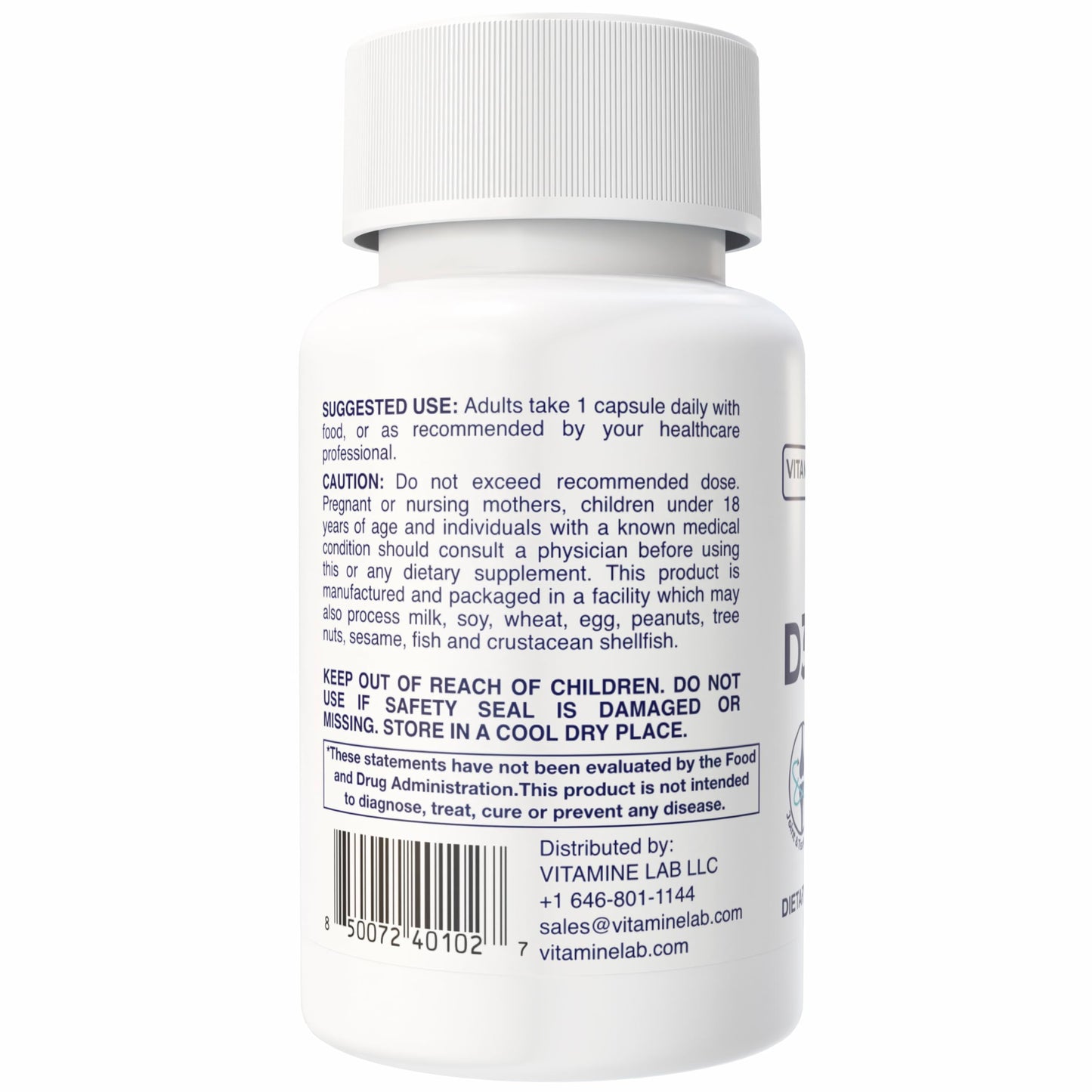VITA MINE LAB Vitamin D3 + K2 Capsule 60 Count