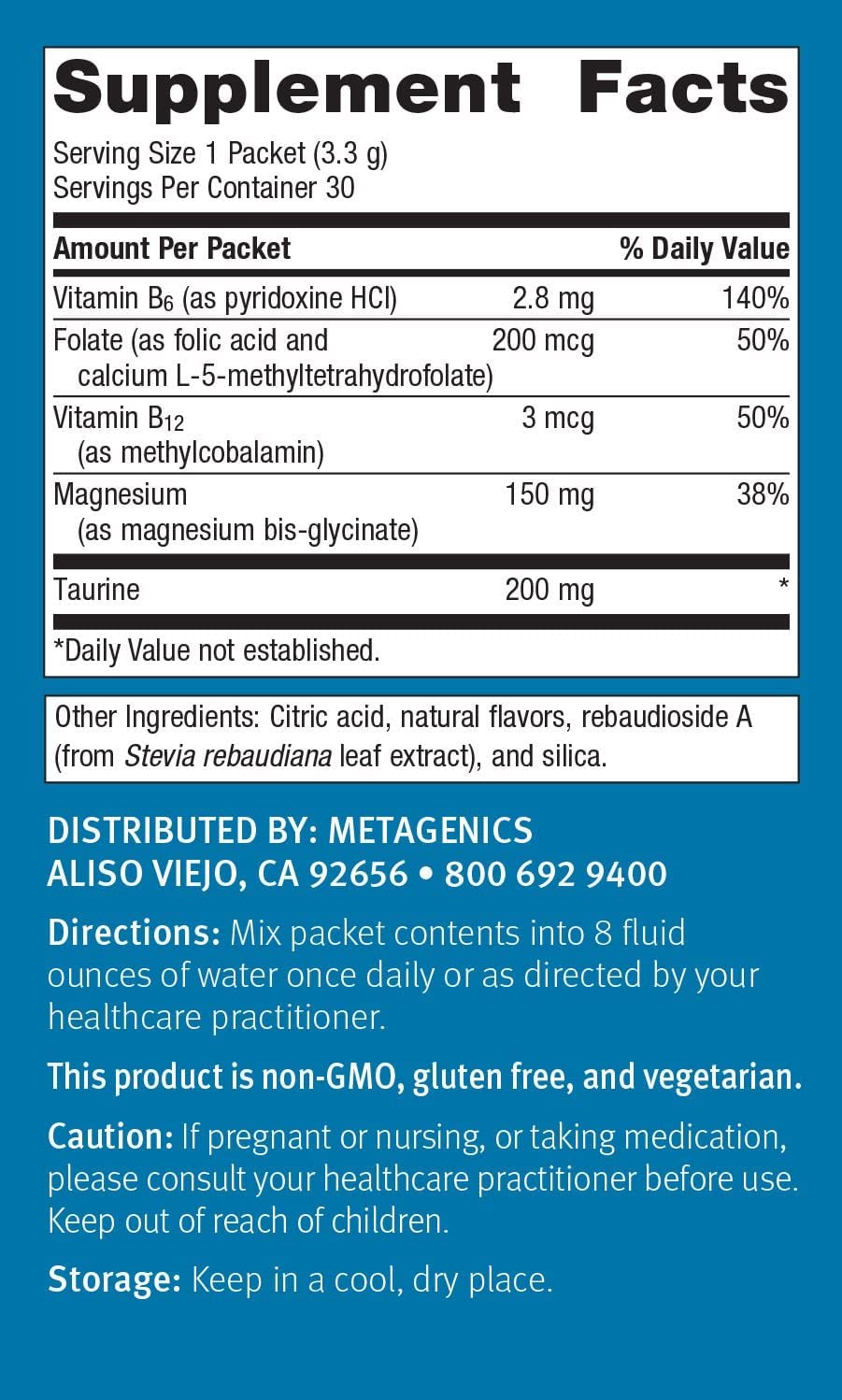 Metagenics MetaRelax Magnesium Powder, 3.49 Ounce