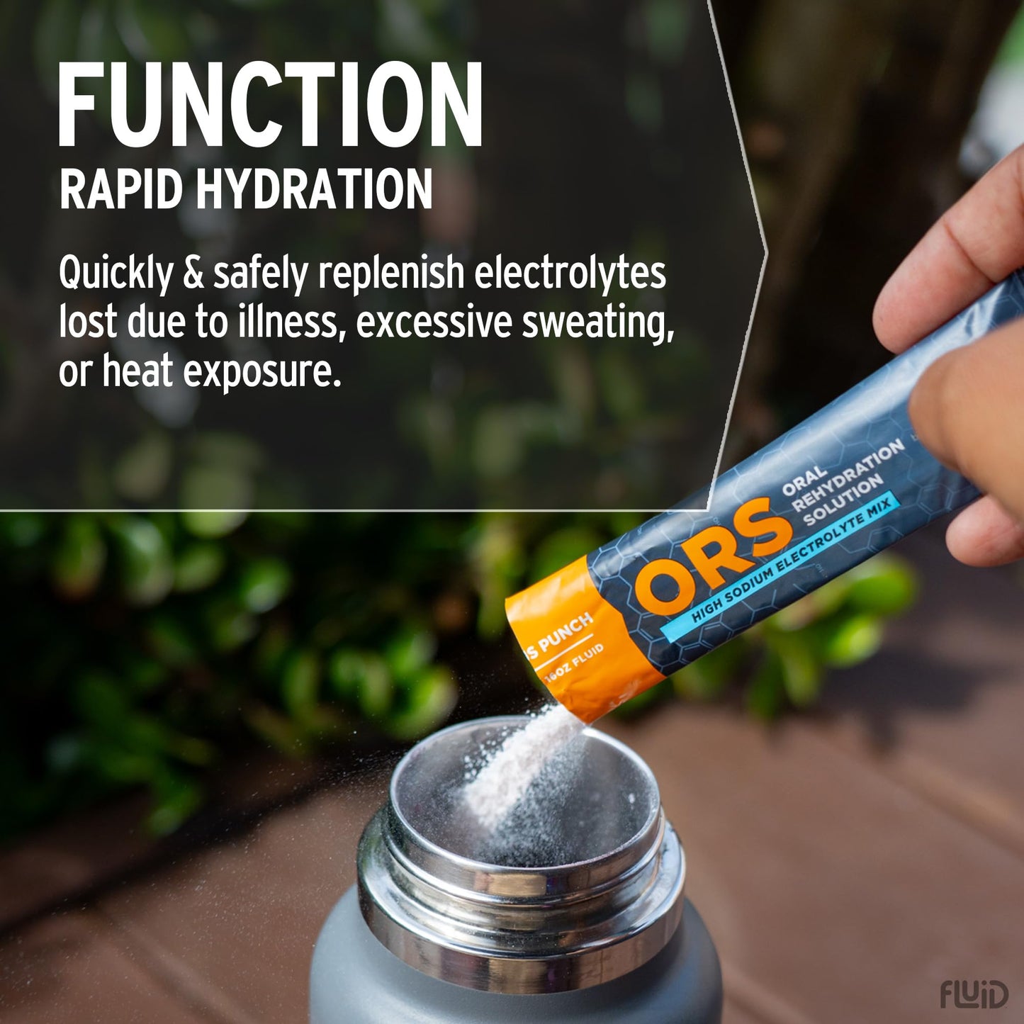 Fluid Tactical ORS (Oral Rehydration Solution) Powder 8.16 Ounce