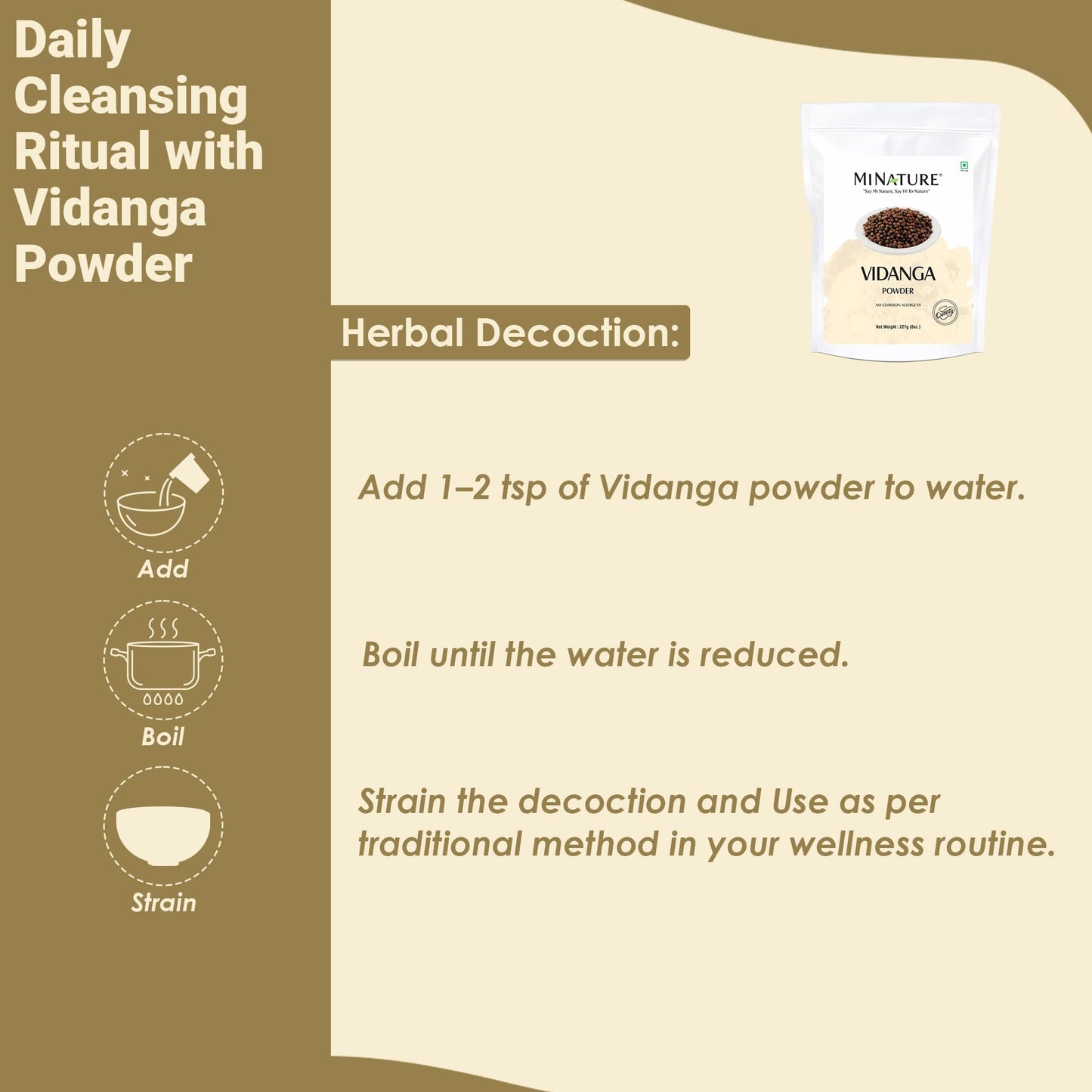 minature Vidanga Powder (Embelia Ribes) 227 g
