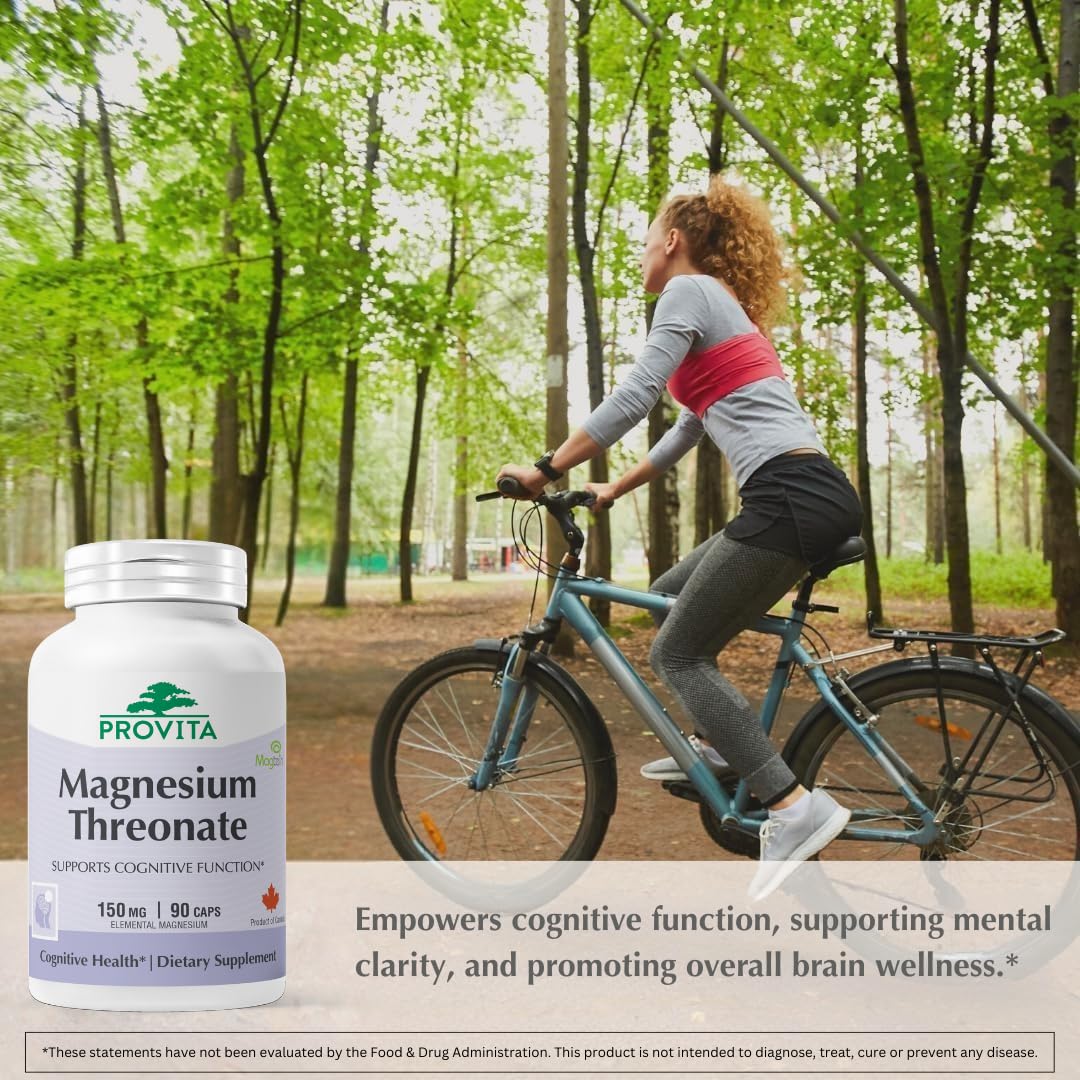 PROVITA Magnesium L-Threonate Supplement Capsules 90 Count