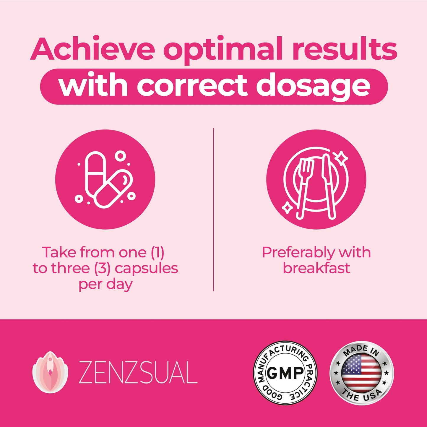 ZENZSUAL Libizenzs Plant-Based Energy Support Supplement for Women – Caffeine-Free with Maca Root, Ashwagandha & Ginseng – Supports Daily Stamina, Focus & Well-Being – 90 Vegan Capsules