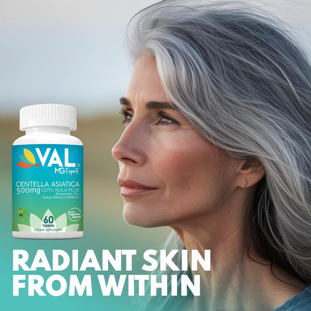 VAL Gotu Kola + Magnesium Citrate & Centella Asiatica Tablet, 60 Tablets