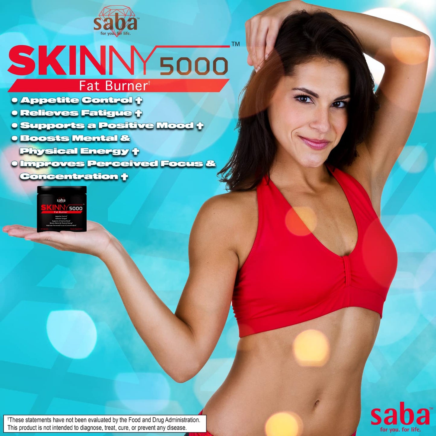 Saba Skinny 5000 Fat Loss Capsule, 60 Count