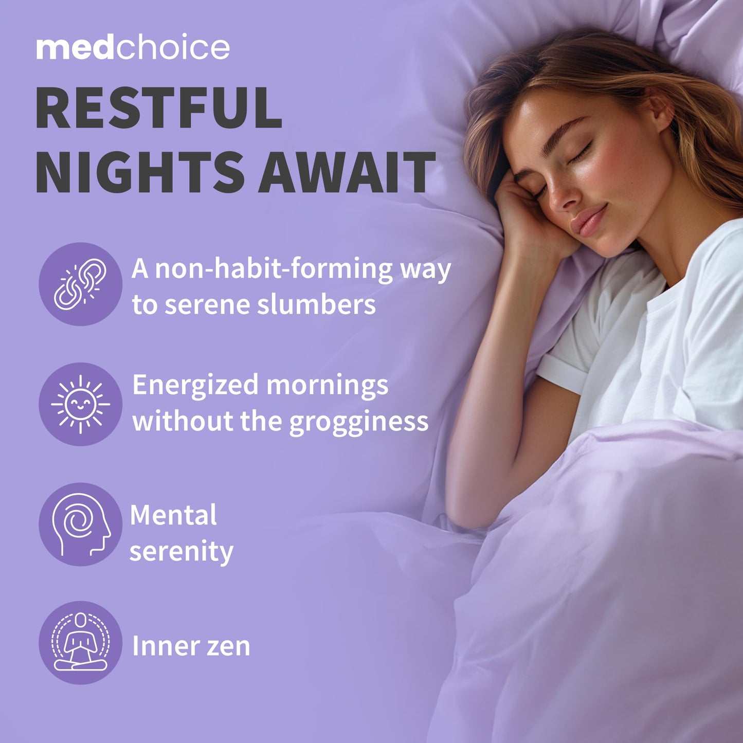 MEDCHOICE 12-in-1 Melatonin Sleep Capsules, 180 Capsules
