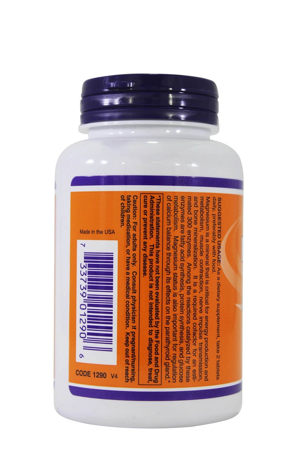 NOW Foods Magnesium Citrate 200mg Capsules, 200 Count
