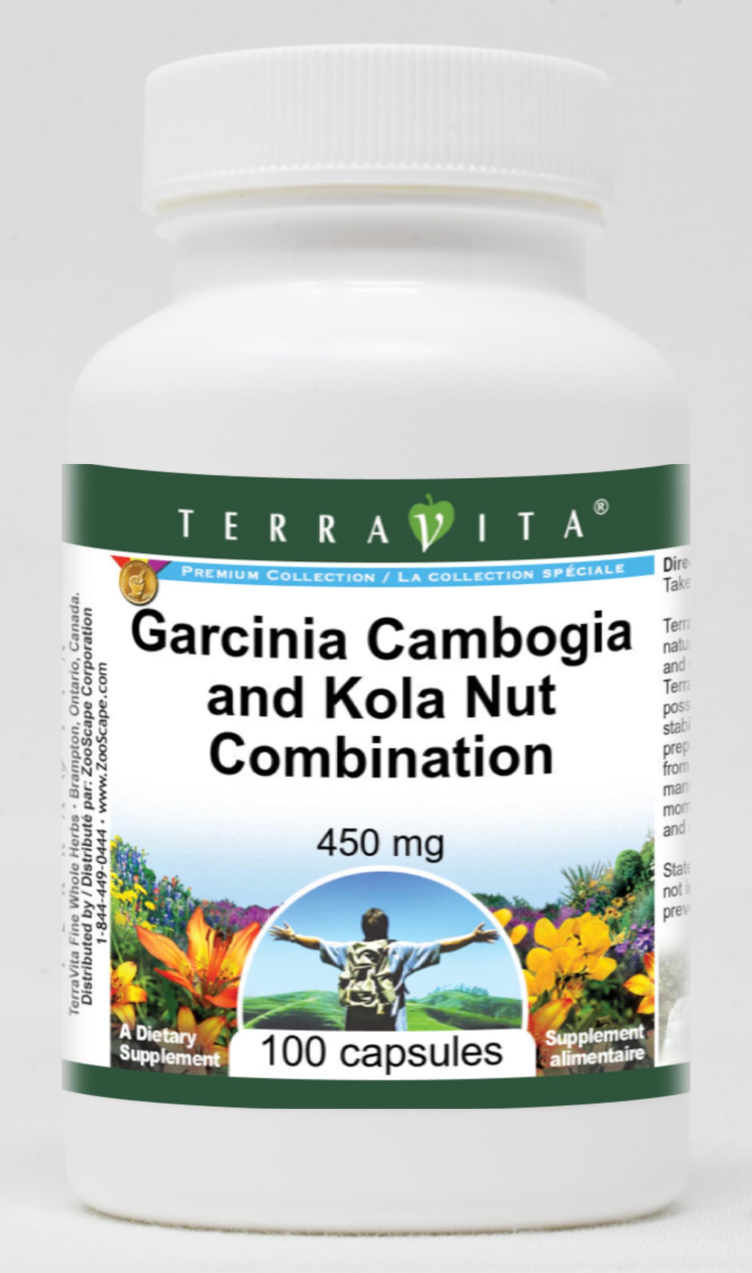 Terravita Garcinia Cambogia and Kola Nut Combination - 450 mg Capsule 300 Capsules