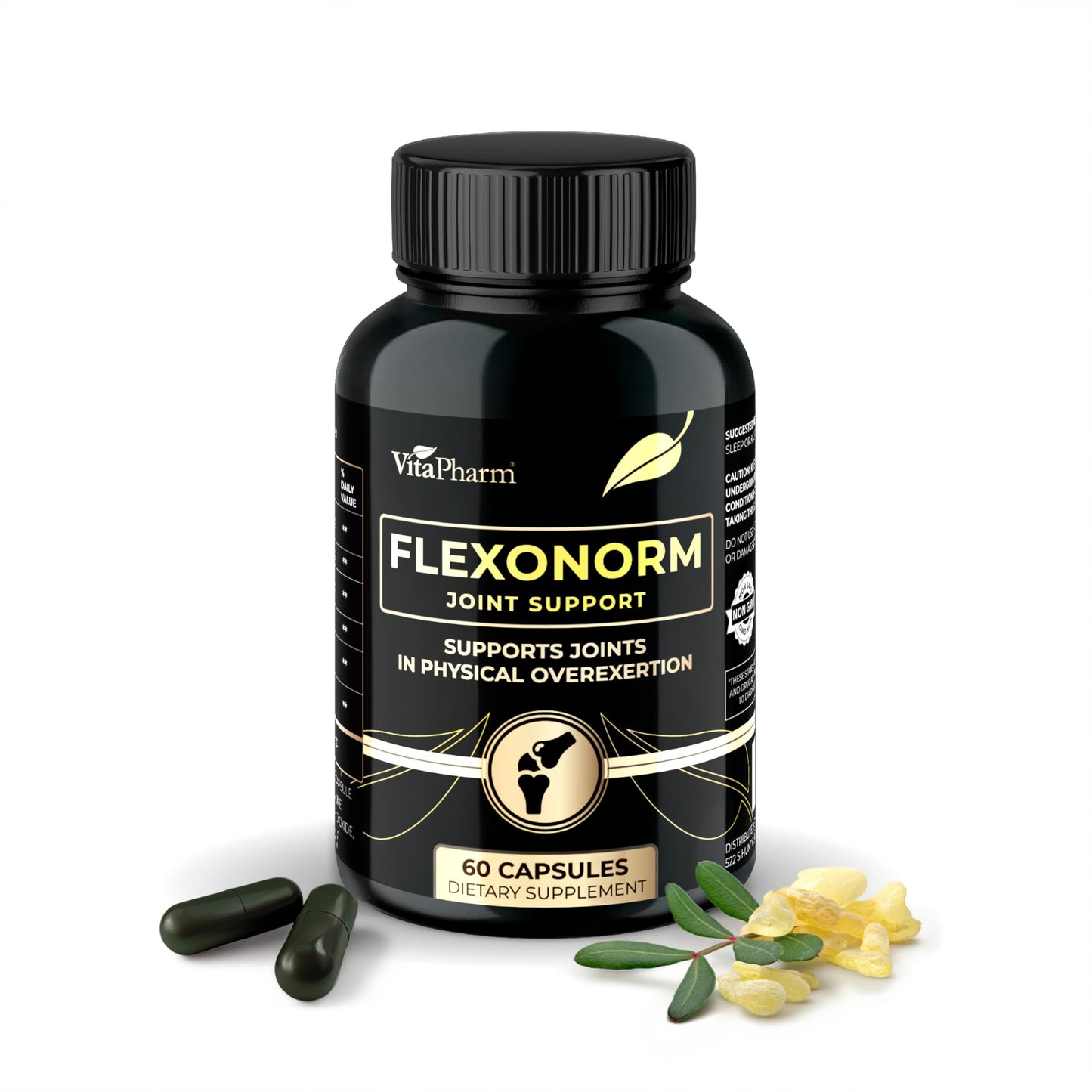 VitaPharm Flexonorm Joint Supplements for Women & Men Capsule, 60 Count