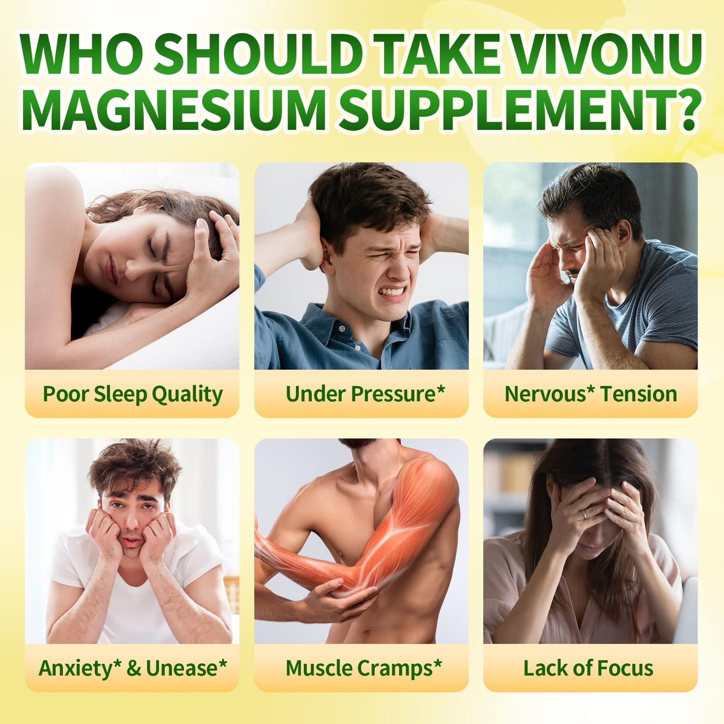 VivoNu Magnesium Complex for Women & Men with Cortisol Support, D3, Zinc, 7 Forms Magnesium Supplement Capsules, 960 Capsules