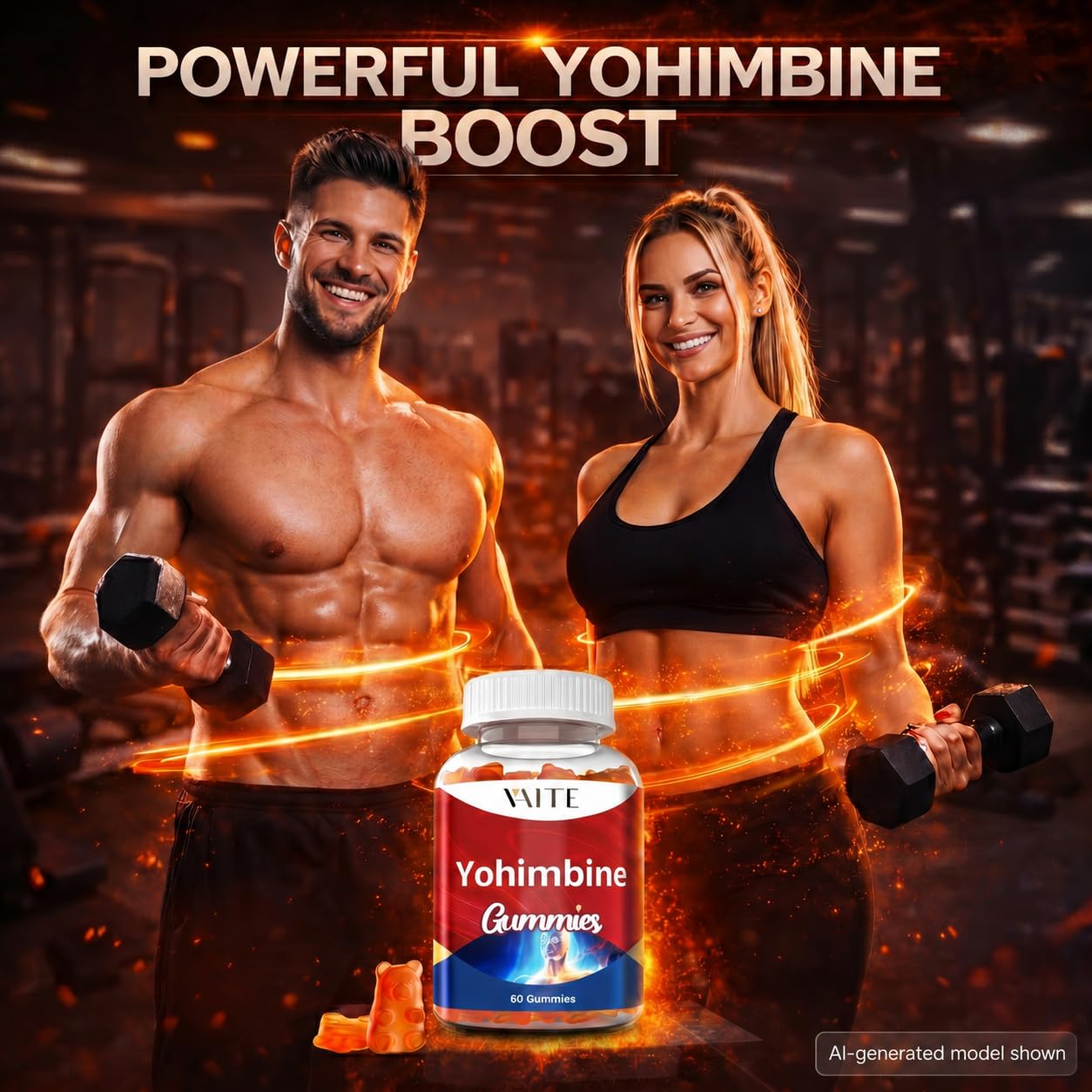 VAITE Yohimbine HCl 15mg Gummy 60 Gummies