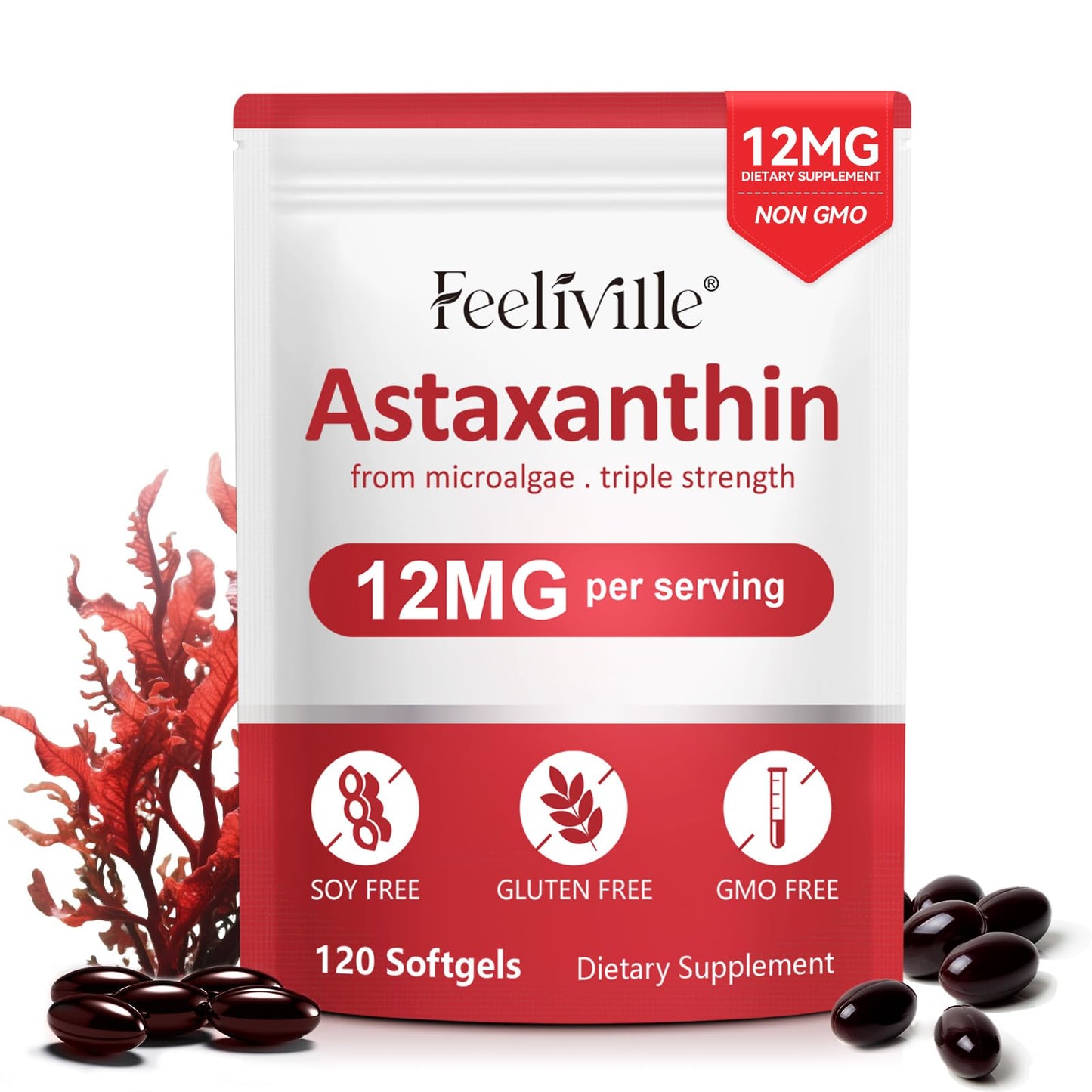 ABOUME Astaxanthin Capsule 12mg, 120 Count