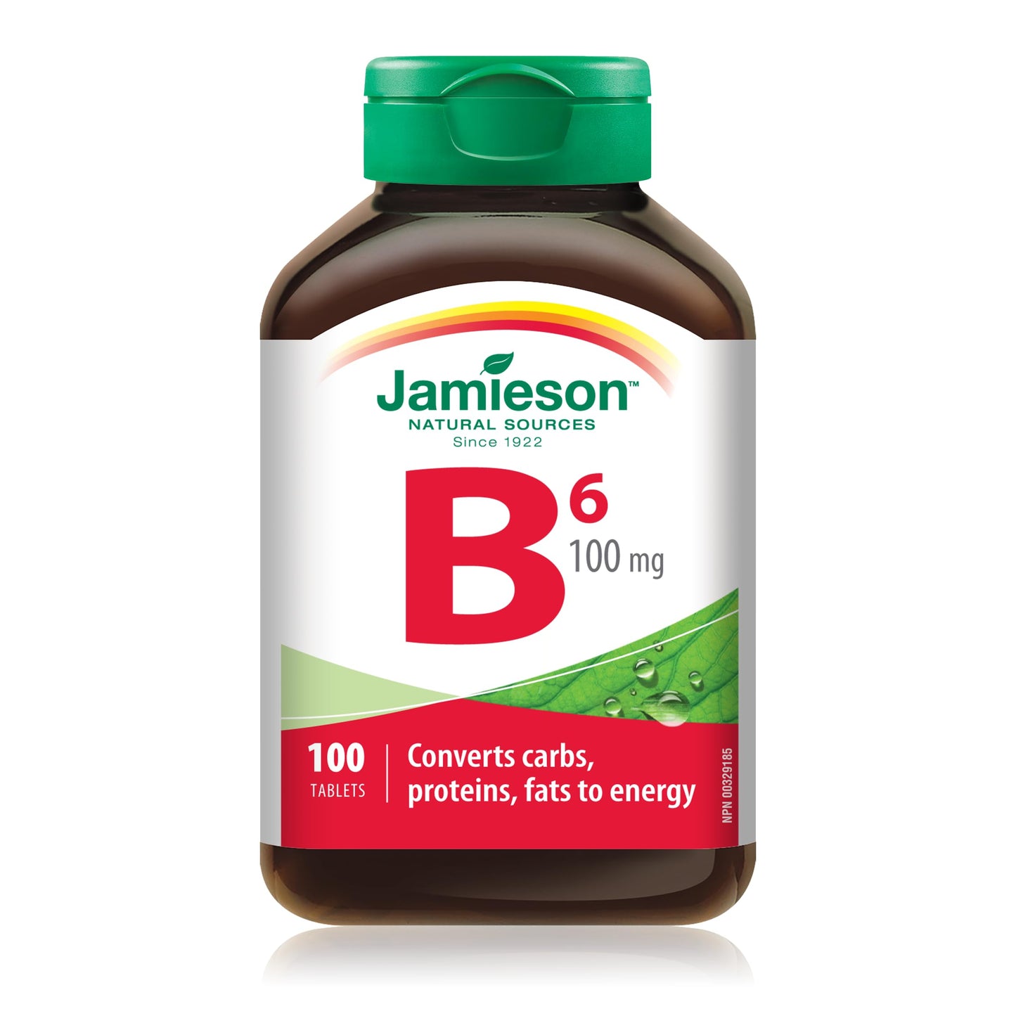 Jamieson Vitamin B6 (Pyridoxine) 100 mg Tablet, 100 Tablets