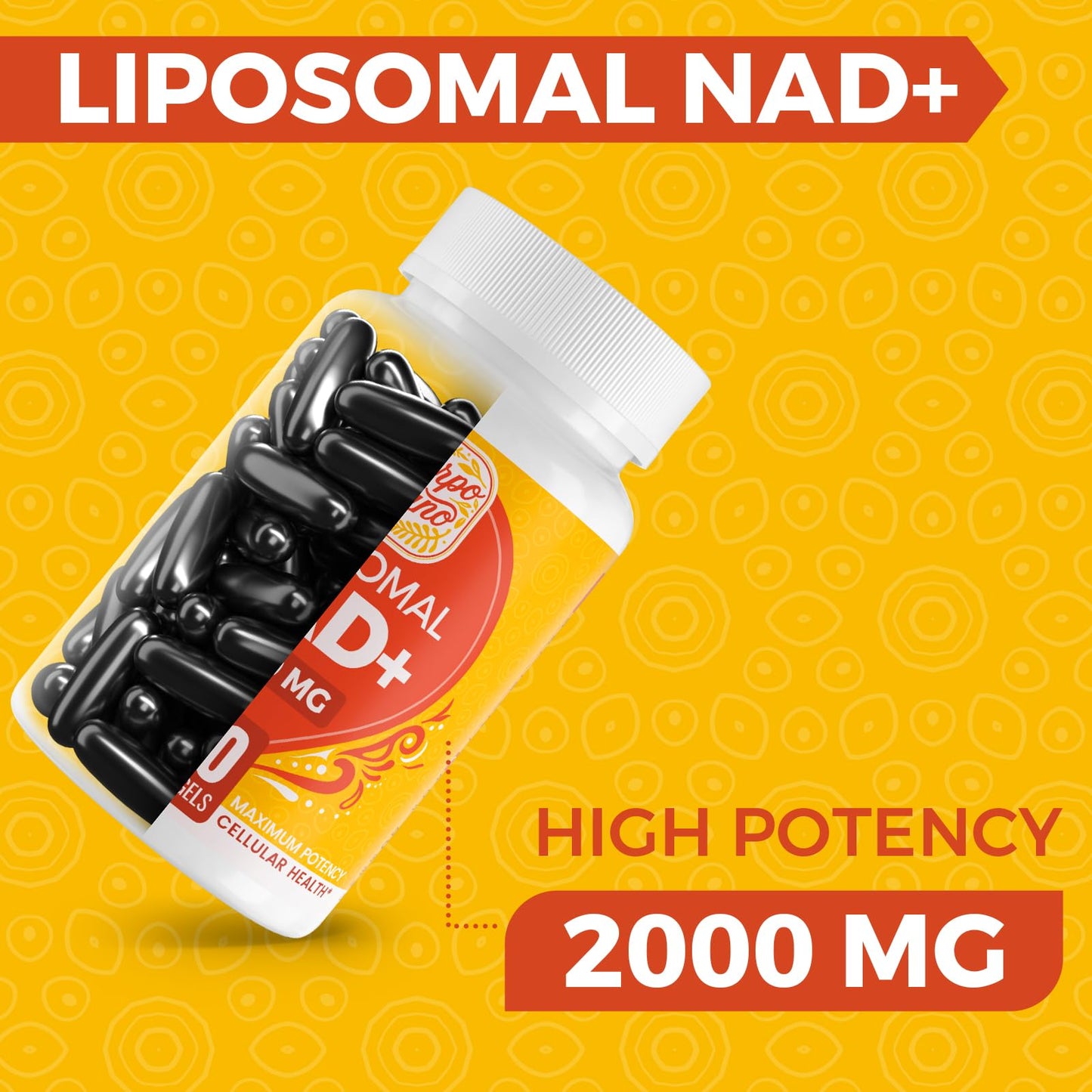 Cuerpo Sano NAD+ Liposomal Supplement 120 Softgels