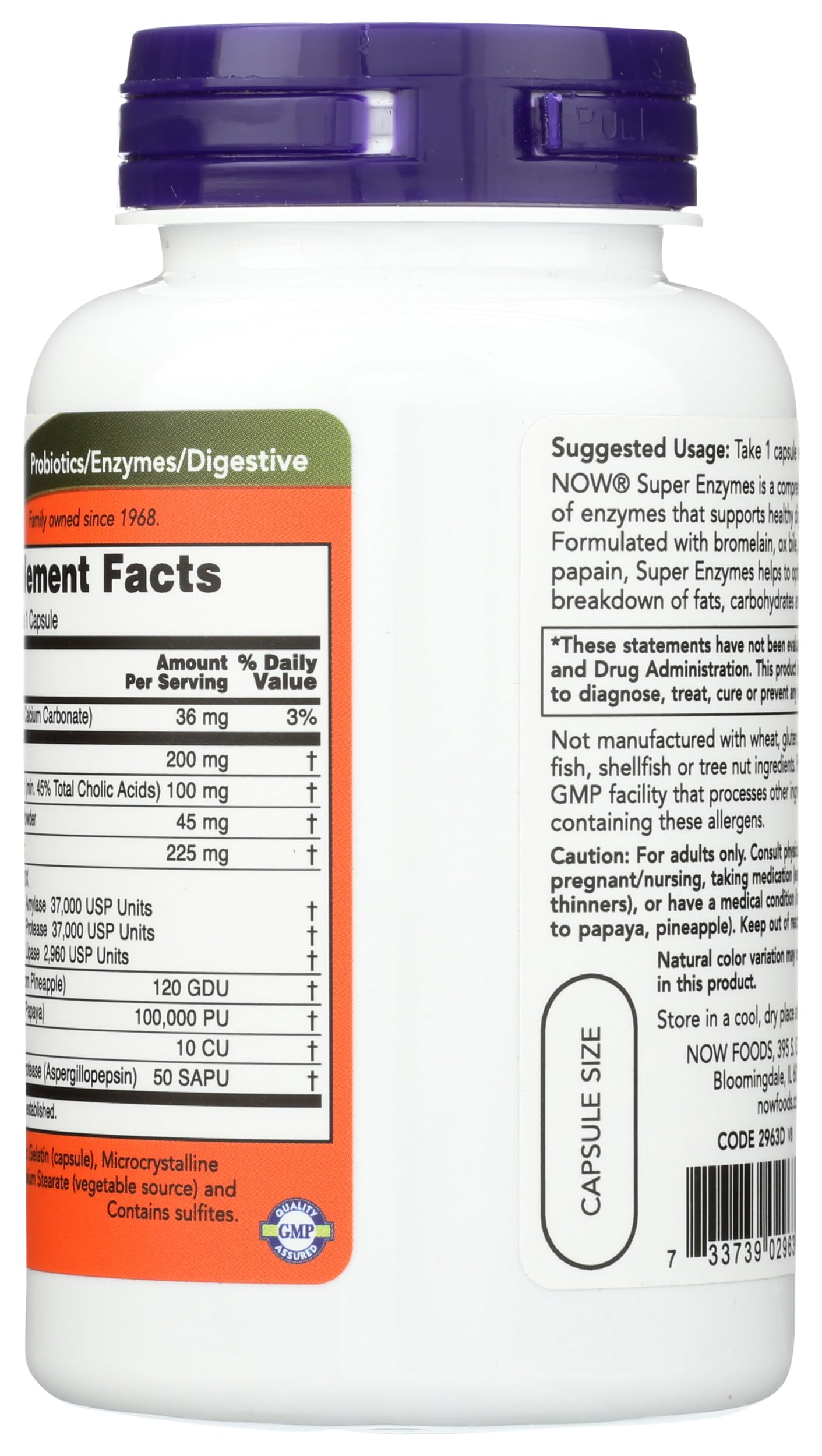 NOW Foods Super Enzymes 90 Capsules