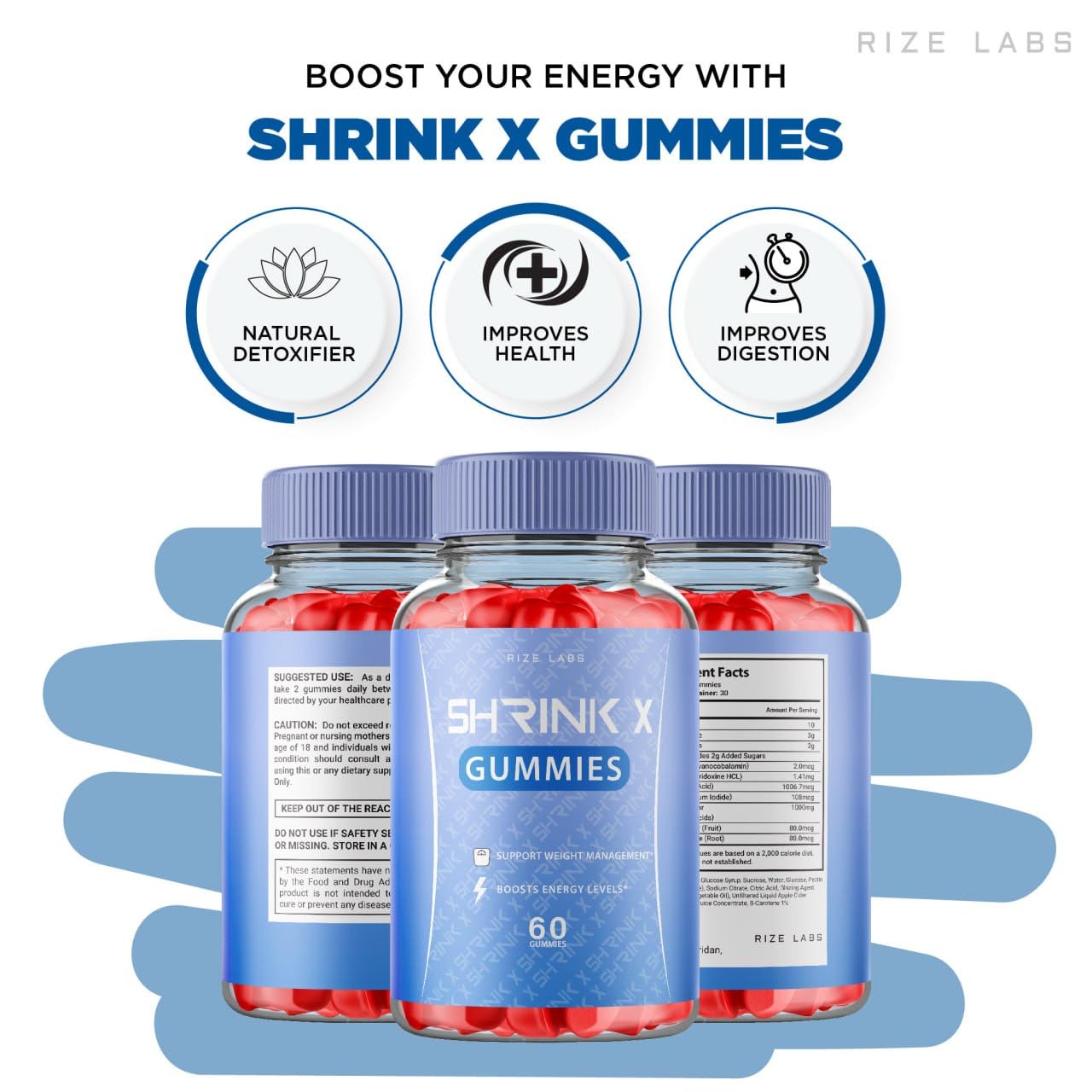 Rize Labs Shrink X Gummies 120 Gummies