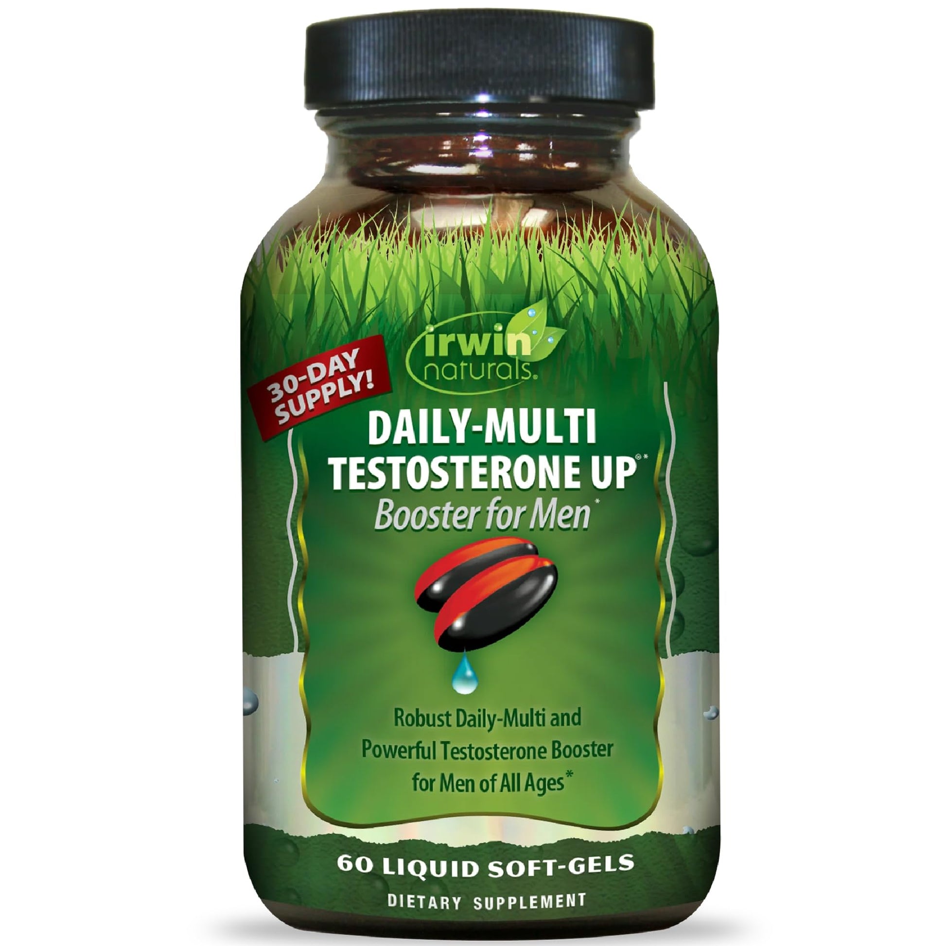 Irwin Naturals Daily-Multi Testosterone UP Booster for Men Softgels, 60 Softgels
