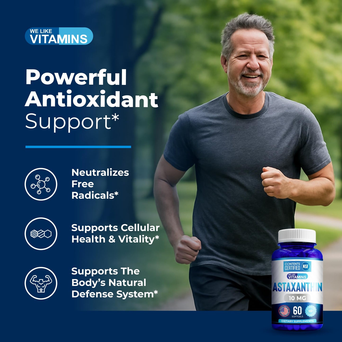 We Like Vitamins Astaxanthin Supplement Softgels, 60 Softgels