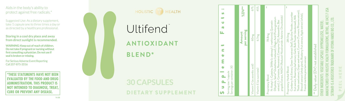 Holistic Health Ultifend Antioxidant Blend 30 Capsules