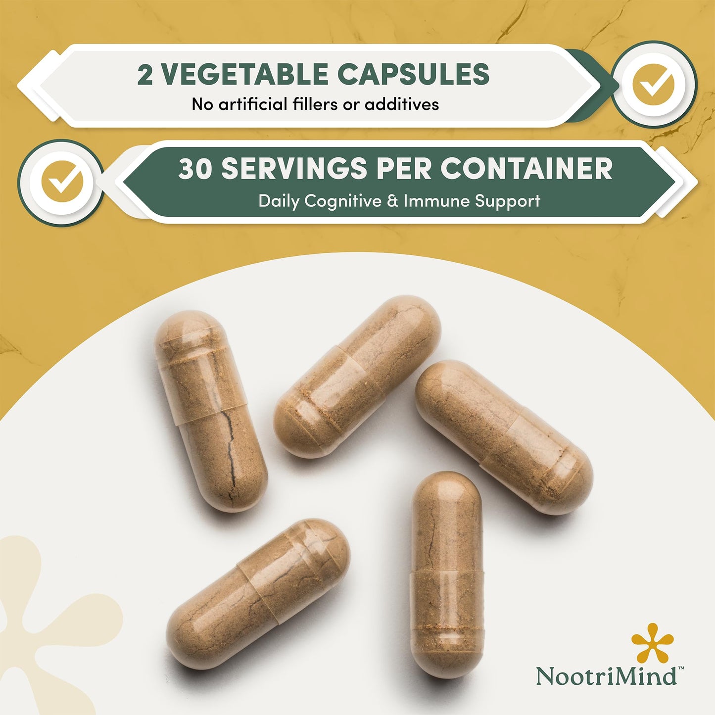 nootrimind Mushroom+ Blend 10-Mushroom Complex, 60 Capsules