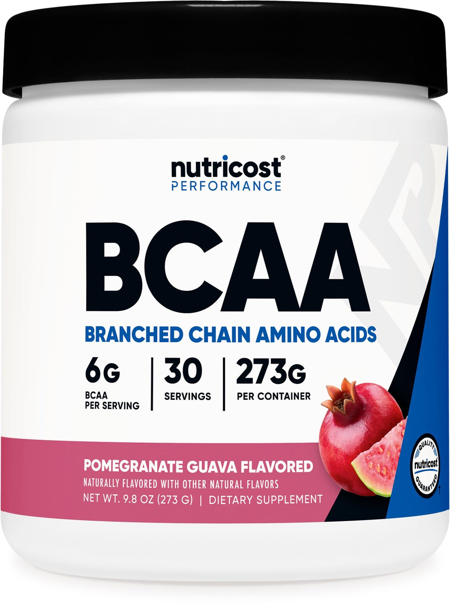 Nutricost BCAA Powder 2:1:1 Pomegranate Guava 9.8 Ounce