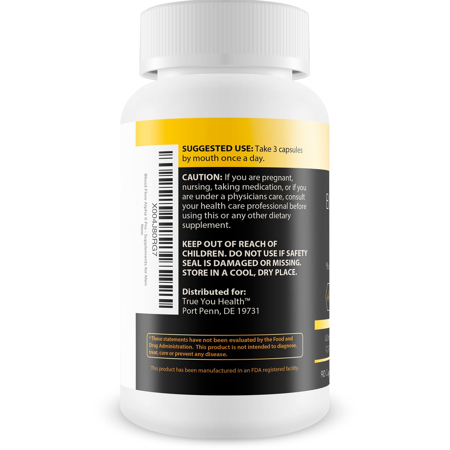 True You Health Blood Flow Alpha X Pro Capsules, 90 Count