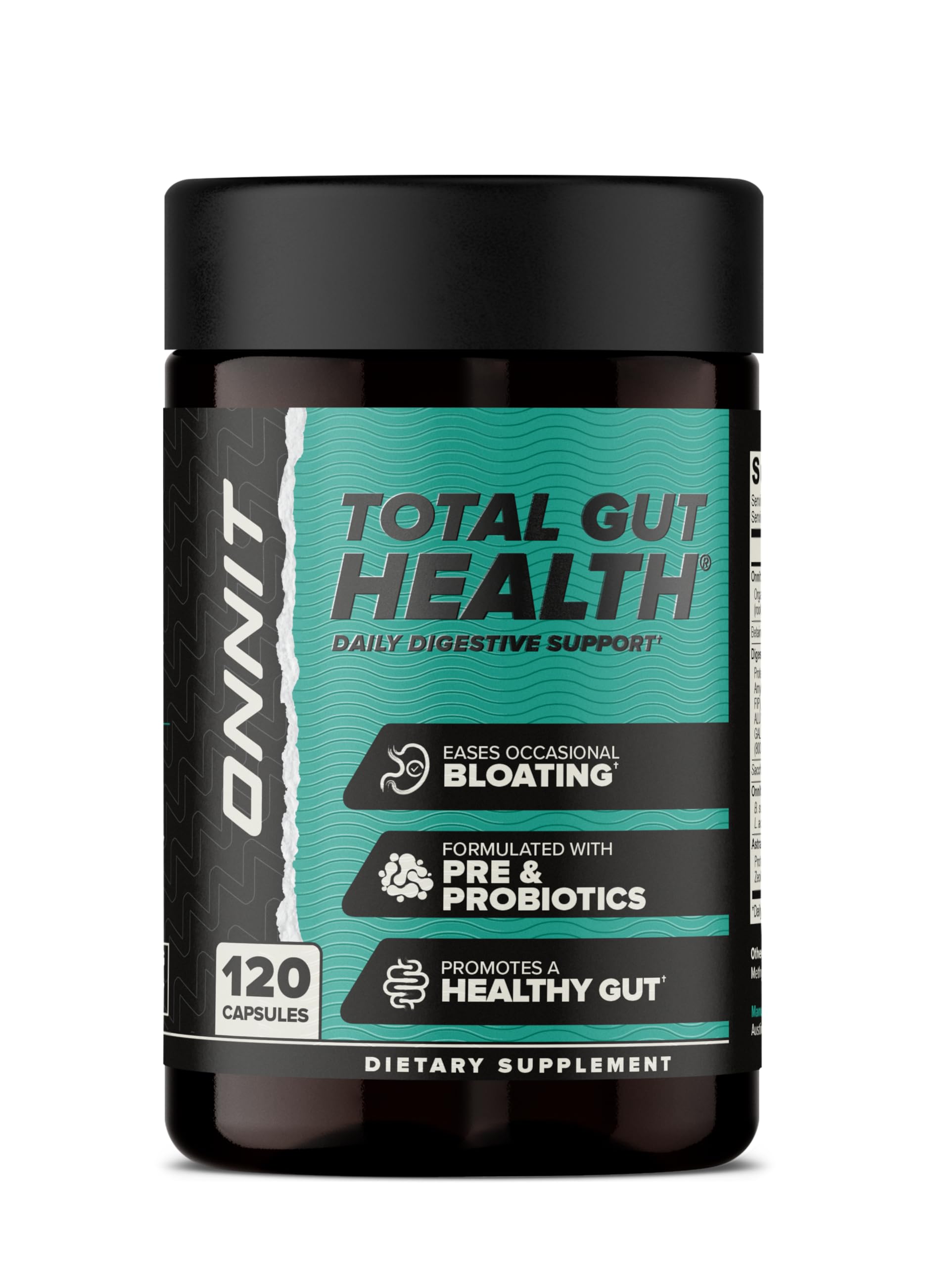 ONNIT Total Gut Health Daily Digestive Support Capsules 120