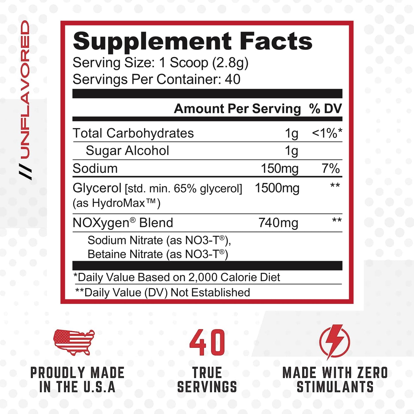 Purus Labs NOXygen Powder Pre-Workout Accelerator, 40 Servings (Pack of 2)