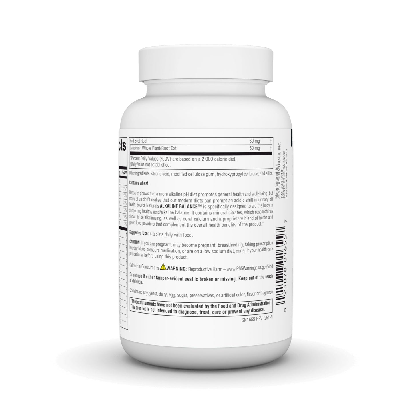 Source Naturals Alkaline Balance to Support PH Balance 60 Tablets
