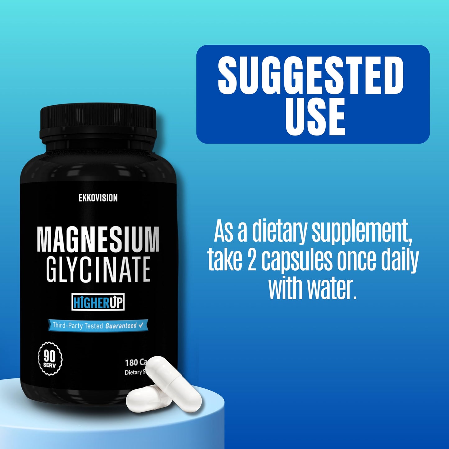 Ekkovision Magnesium Glycinate Capsule, 90 Count