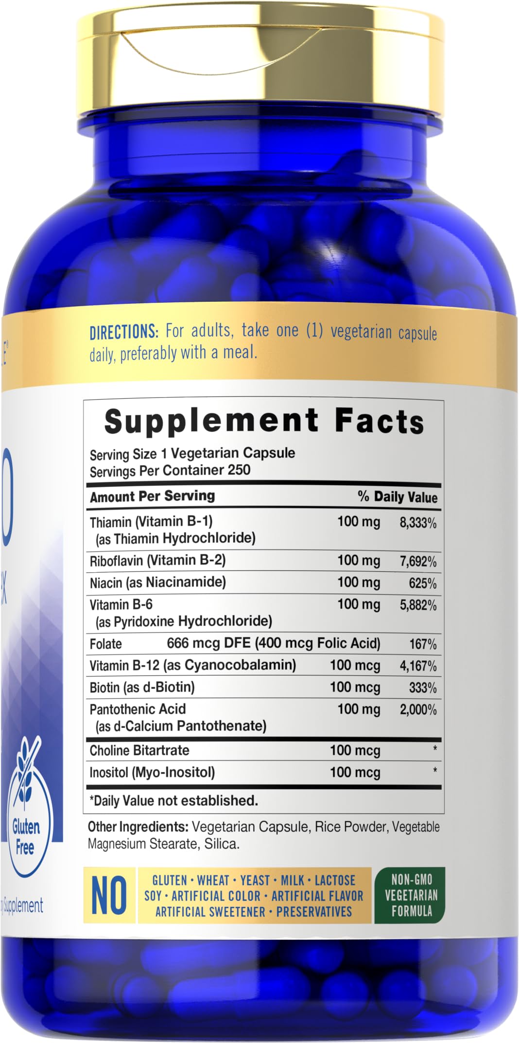 Carlyle B-100 Complex Vitamin Capsule 250