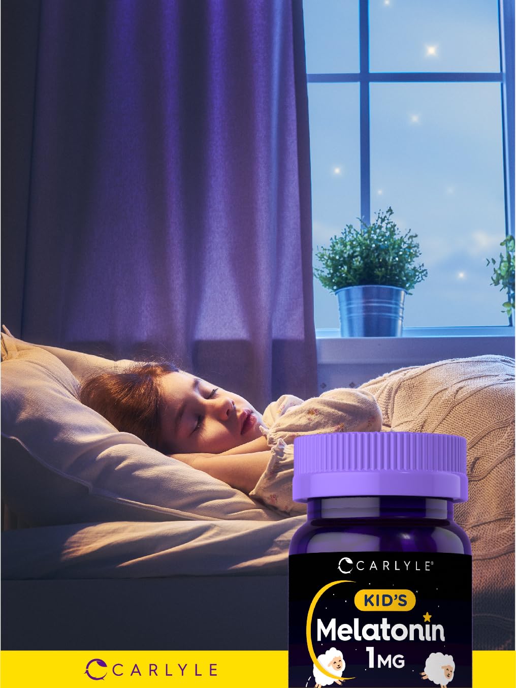 Carlyle Kids Melatonin 1mg Chewable Tablets 120