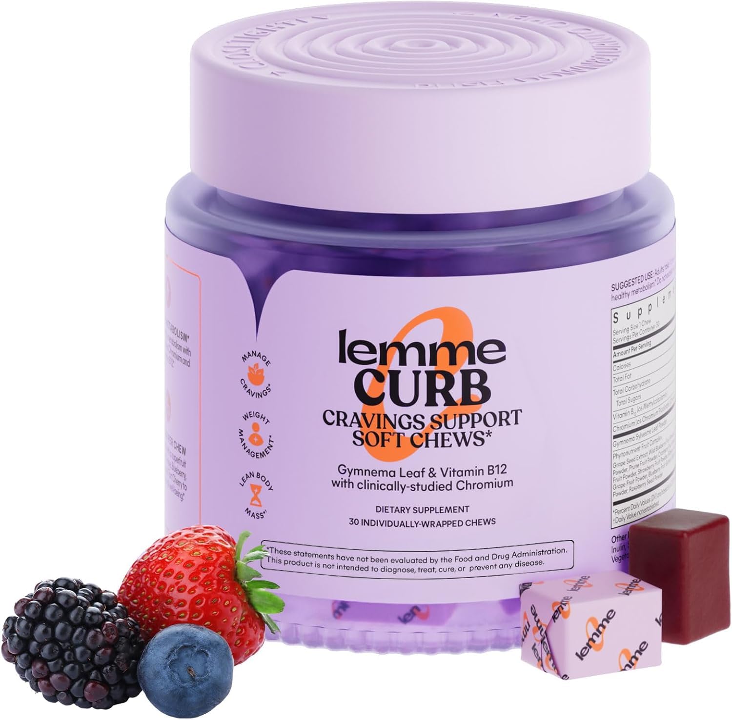 Lemme Curb Cravings Soft Chews Chewable 30 Count