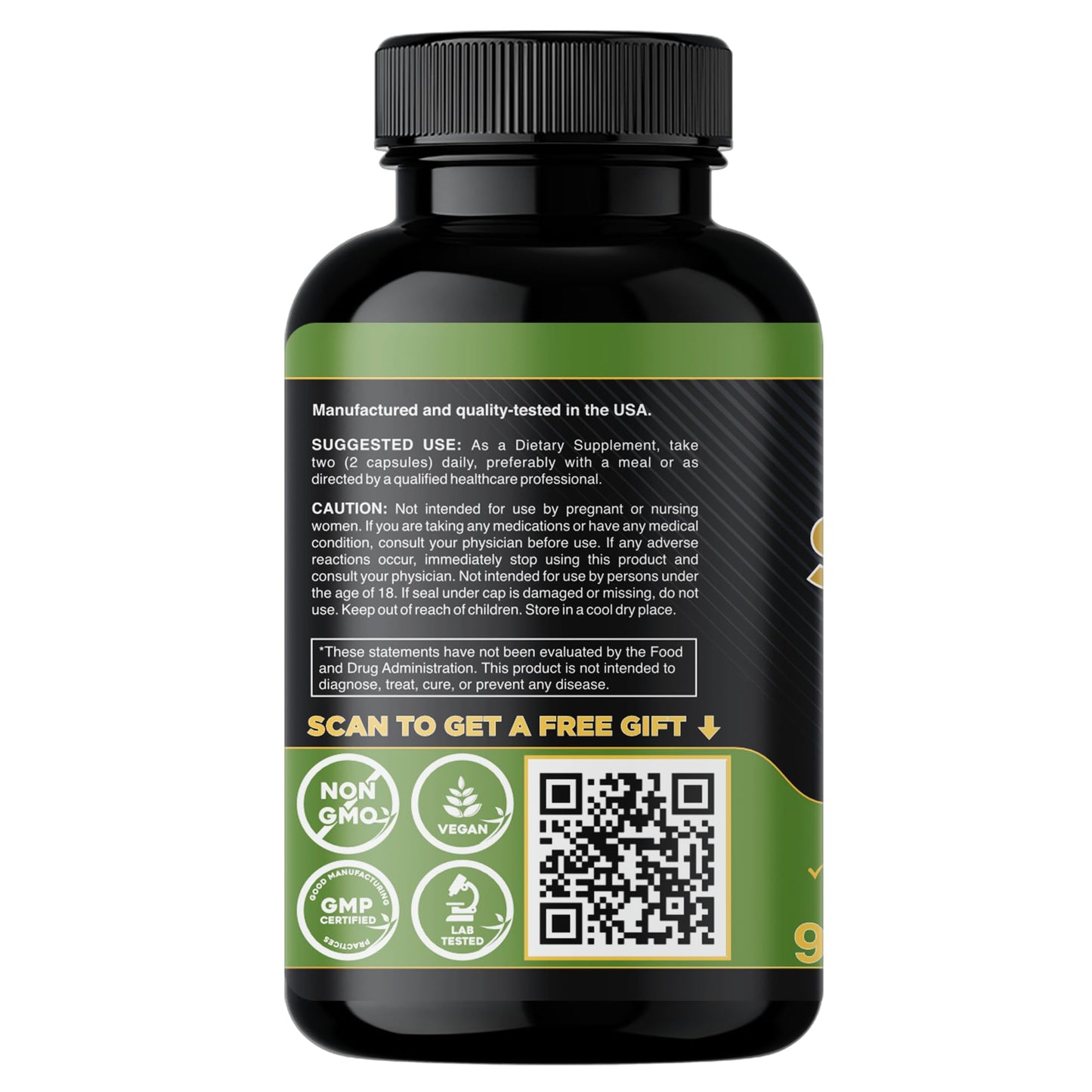 GADE NUTRITION Pure Shilajit Capsules 90 Count