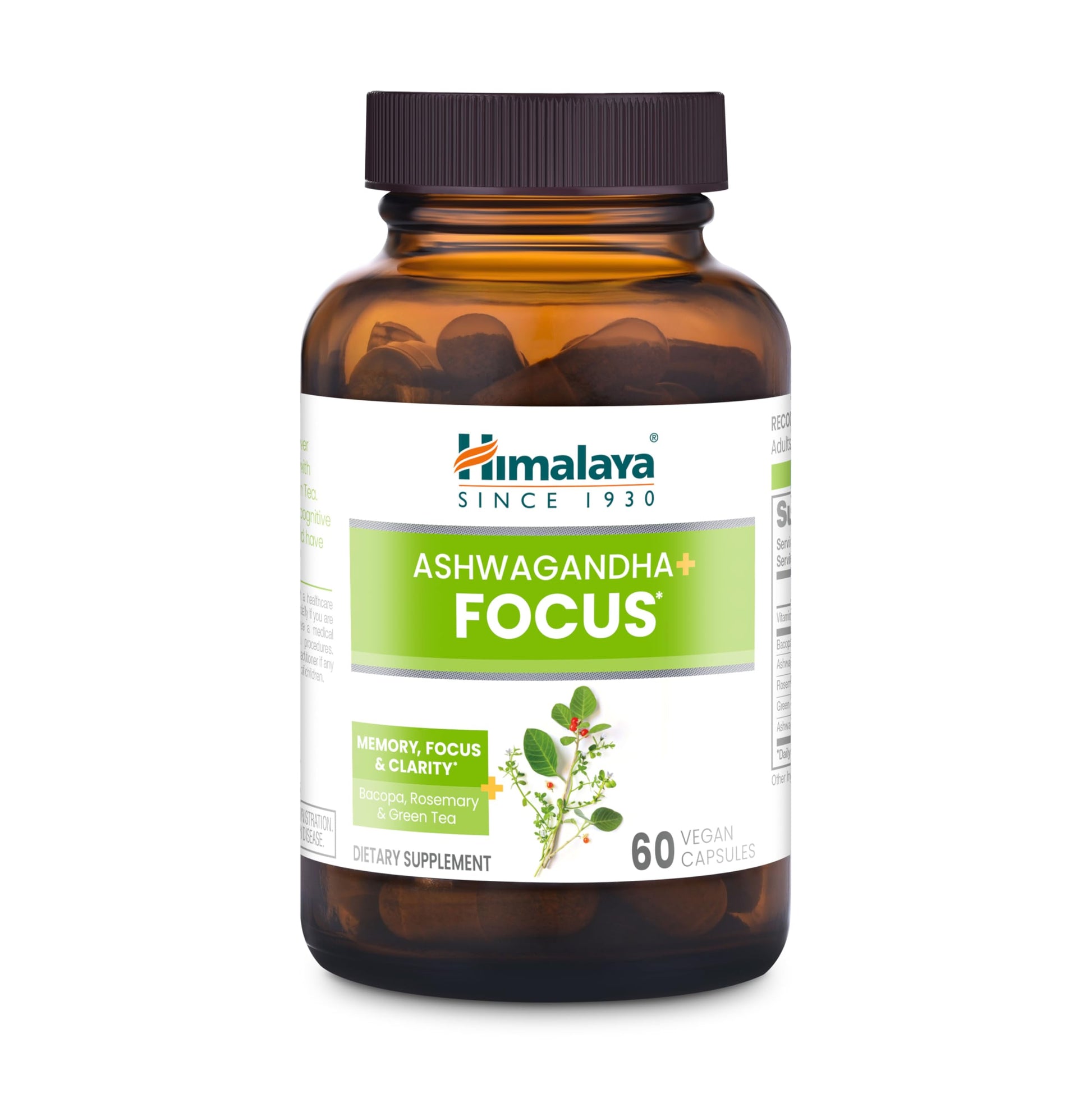 Himalaya Ashwagandha+ Focus Capsule, 60 Count