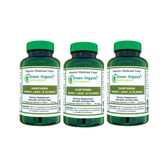 Green Organic Supplements Hawthorn Berry Tablets, 90 Tablets