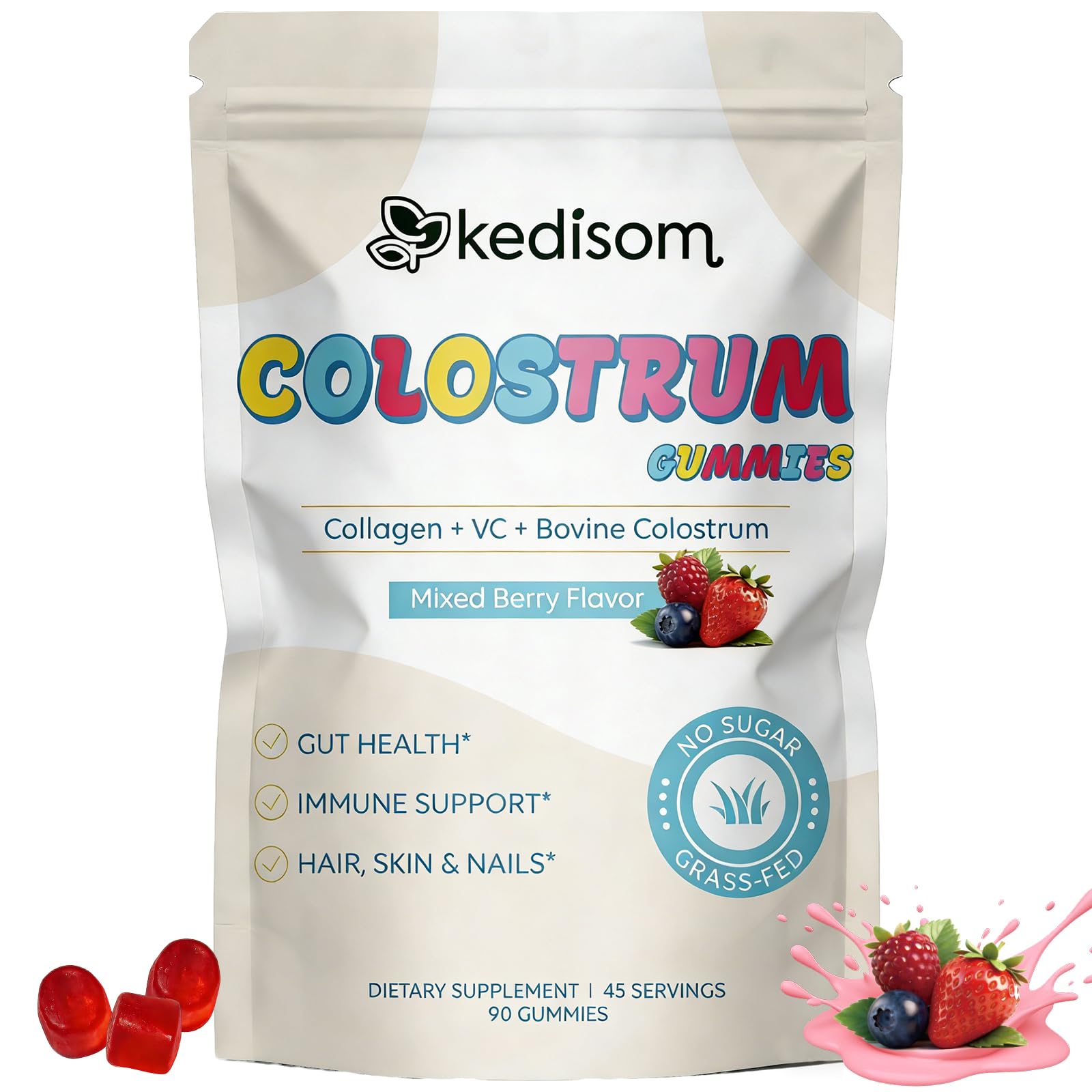 KEDISOM Colostrum Gummies 90 Count