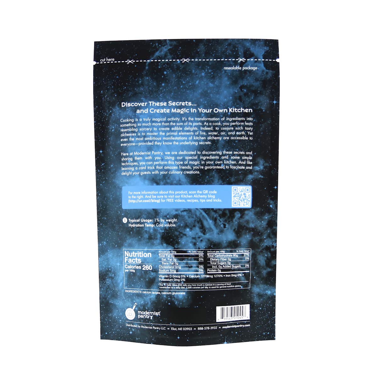 Modernist Pantry Pure Calcium Lactate Gluconate Powder 14