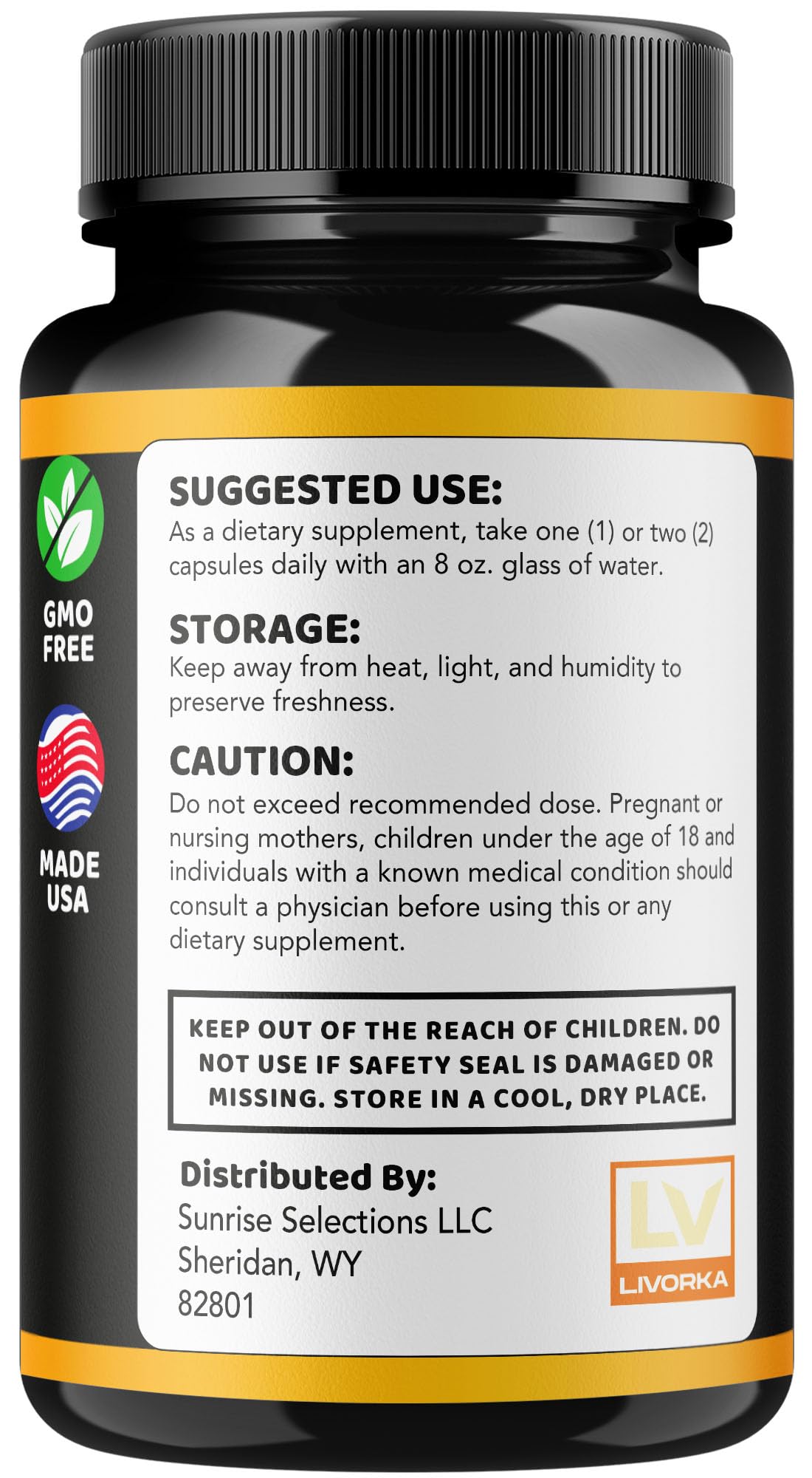 LIVORKA Vigor Force for Men Capsules, 180 Capsules