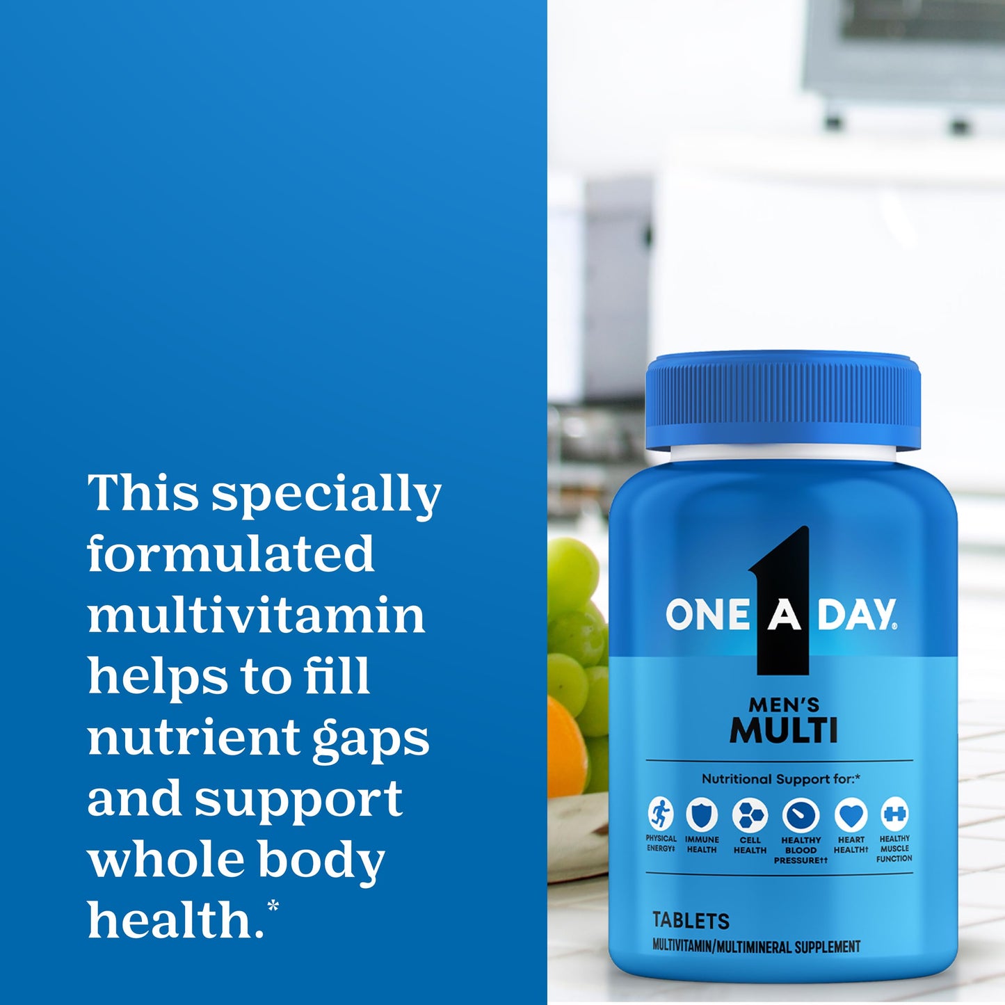 ONE A DAY Men's Multivitamin Tablet, 200 Count