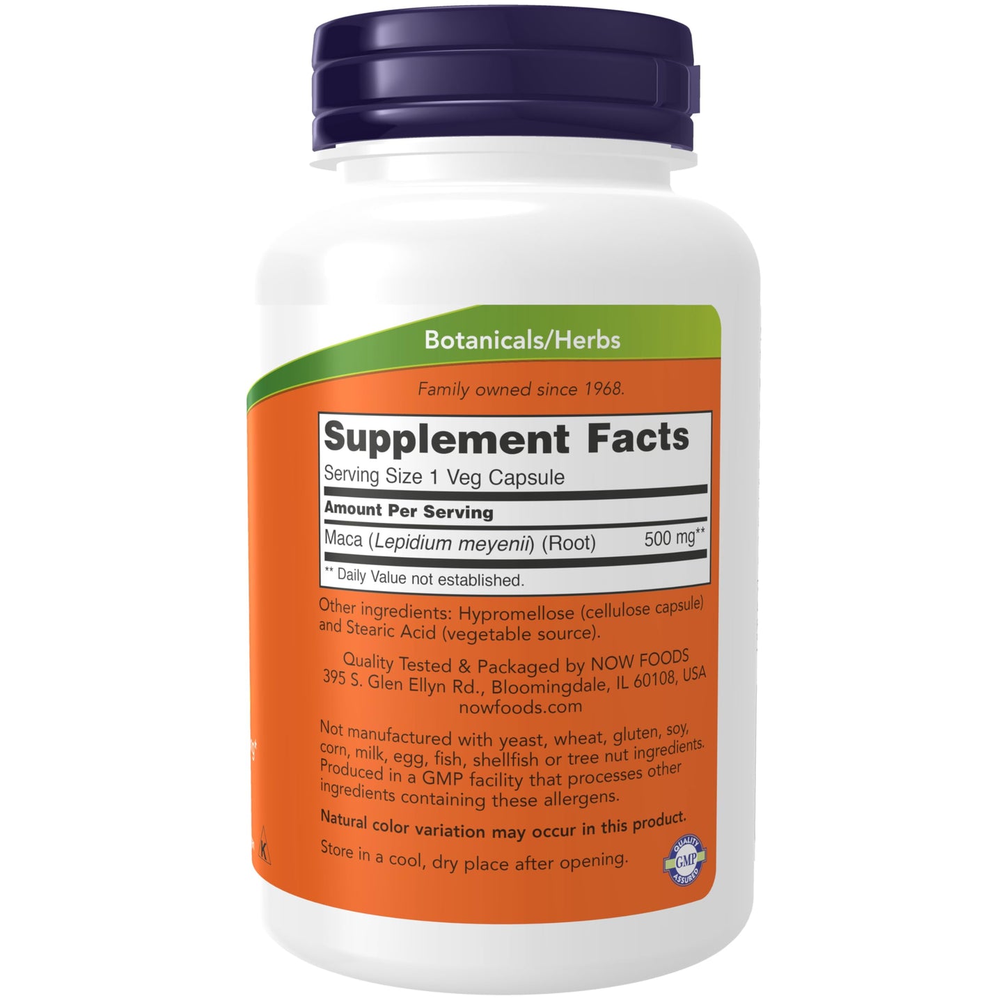 NOW Foods Maca Capsules, 500 mg, 250 Count