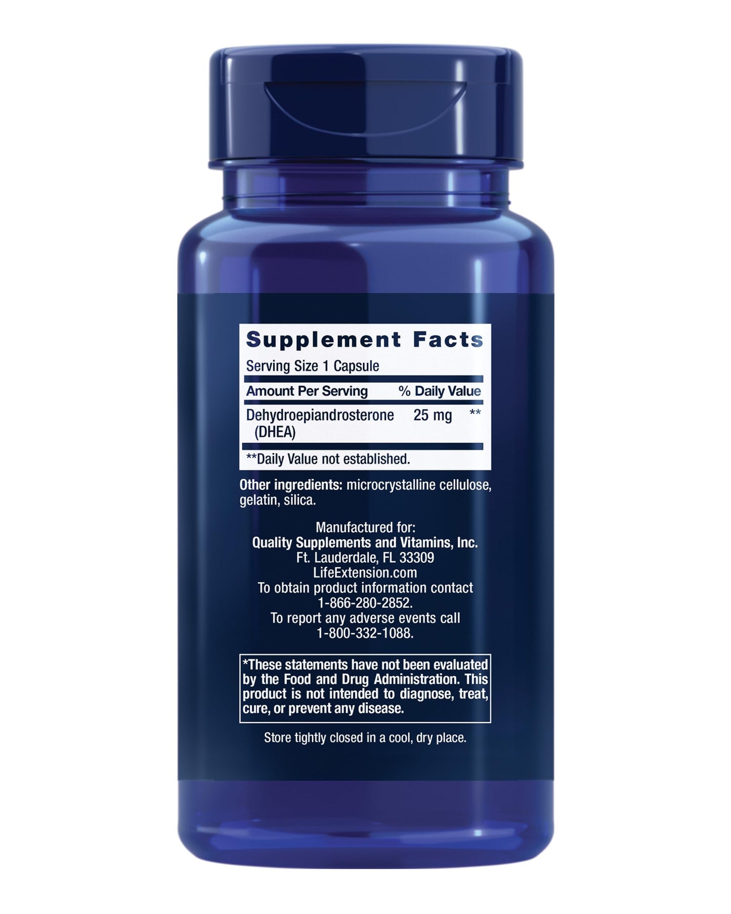 Life Extension DHEA 25 mg and Melatonin 6 Hour Time Release 300 mcg, Capsules and Tablets, 200 Count