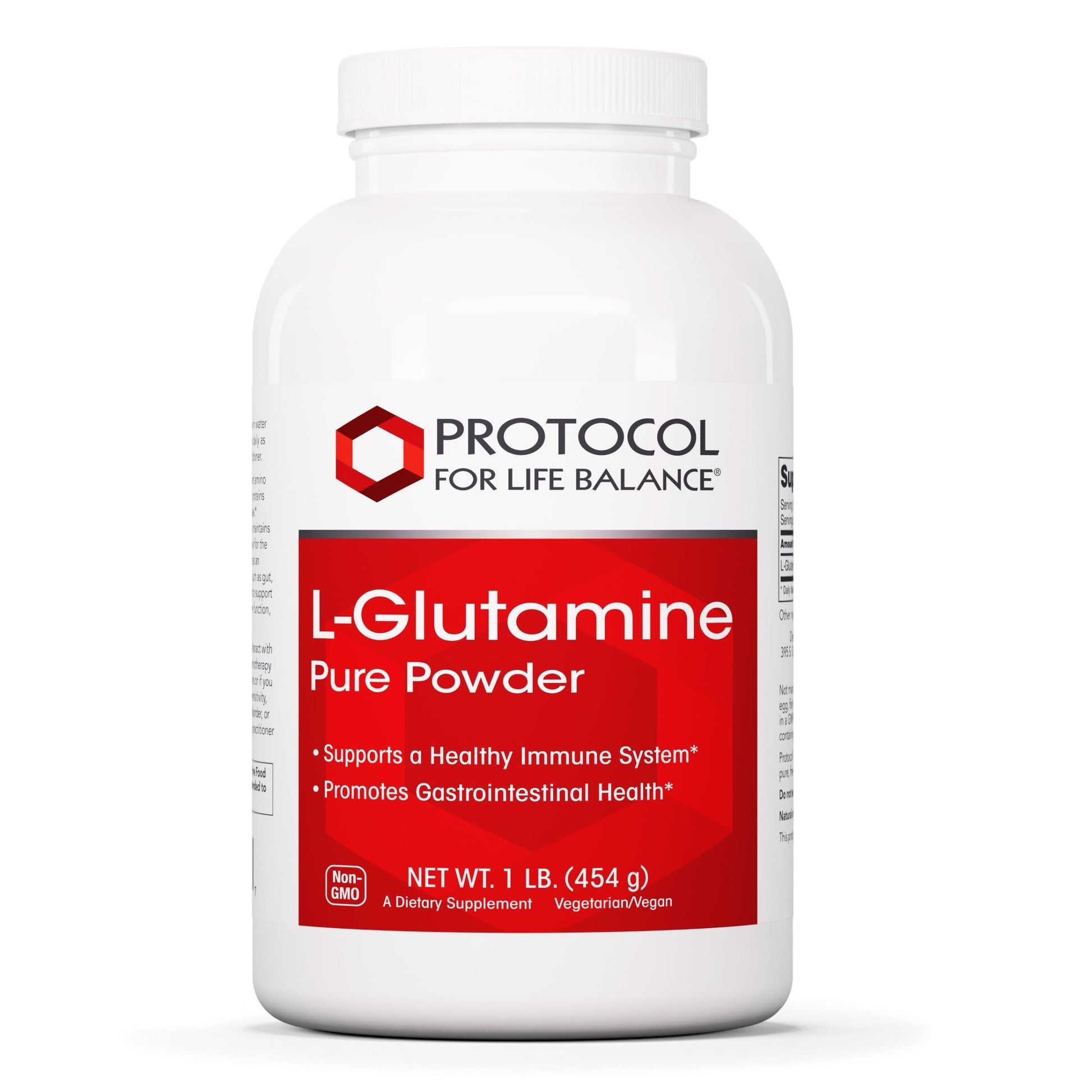 Protocol for Life Balance L-Glutamine Pure Powder - Muscle Tissue, Gut Health and Immune Support, 1 Pound