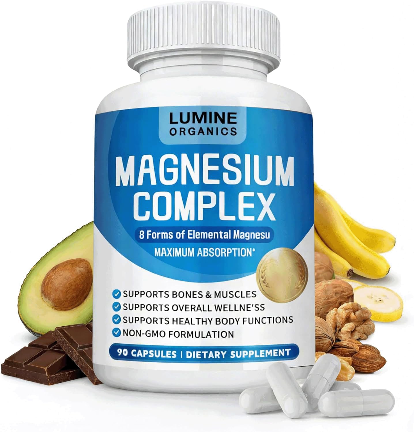 Lumine Organic Magnesium Complex Capsule 90 Capsules