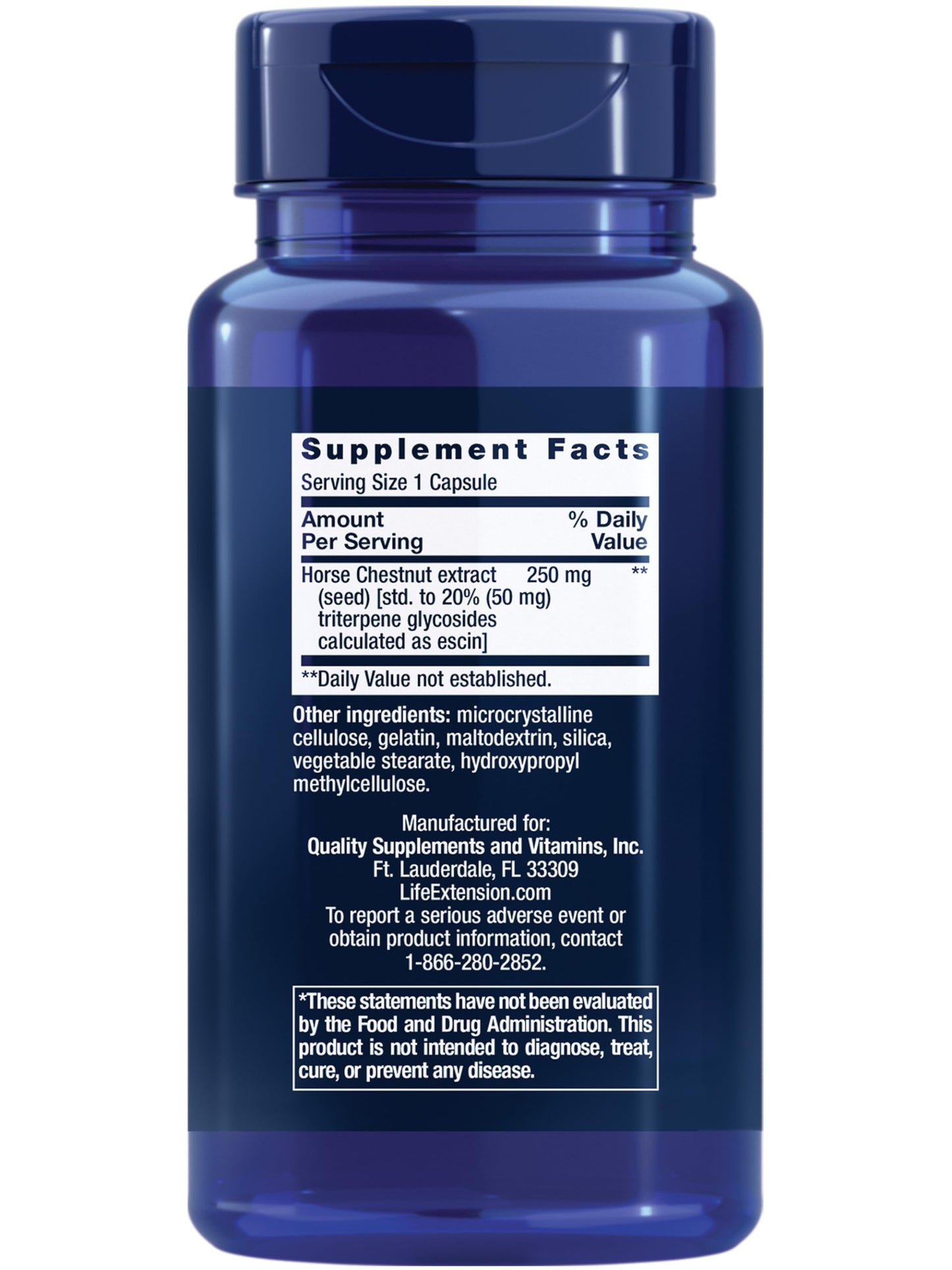 Life Extension Venotone Standardized Horse Chestnut Capsules, 60 Capsules